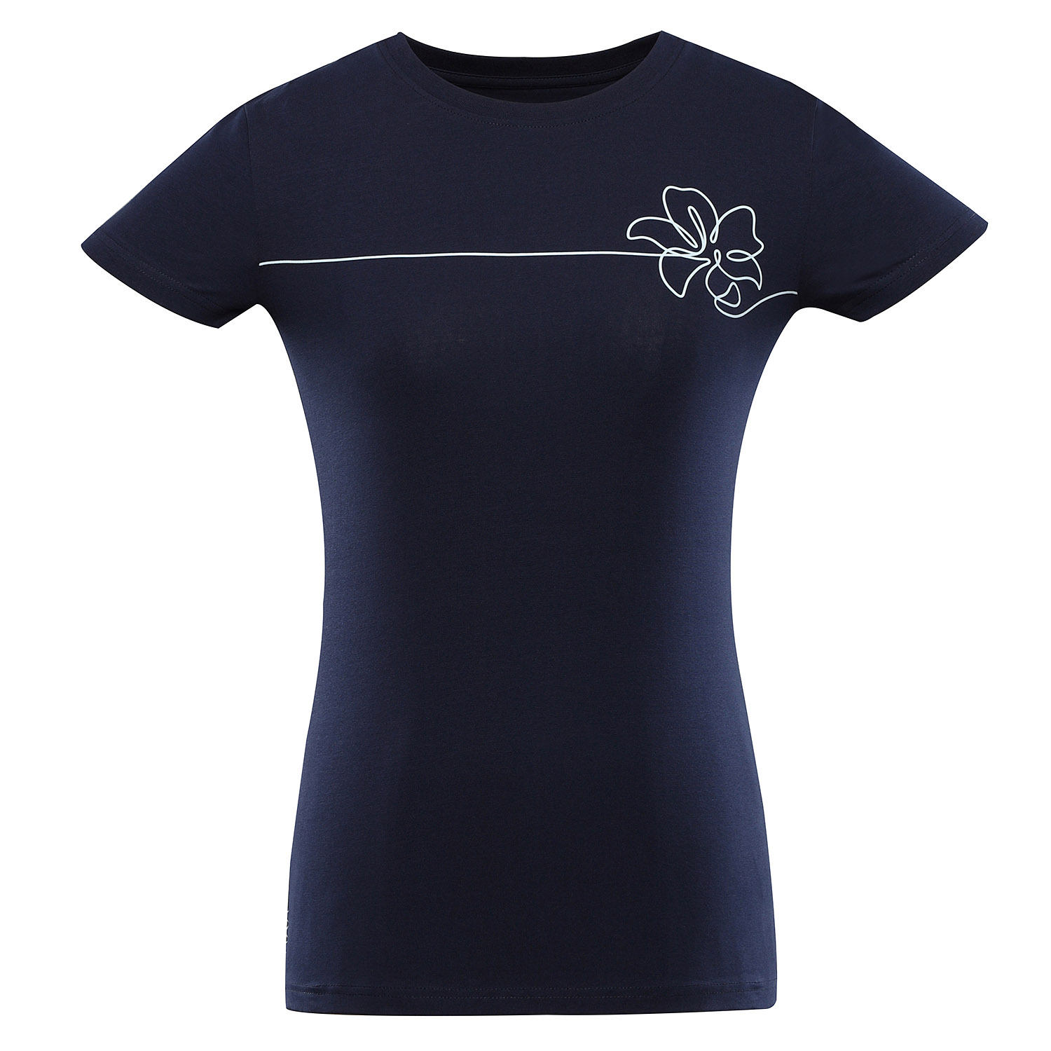 Women's cotton T-shirt ALPINE PRO NORDA mood indigo variant pa