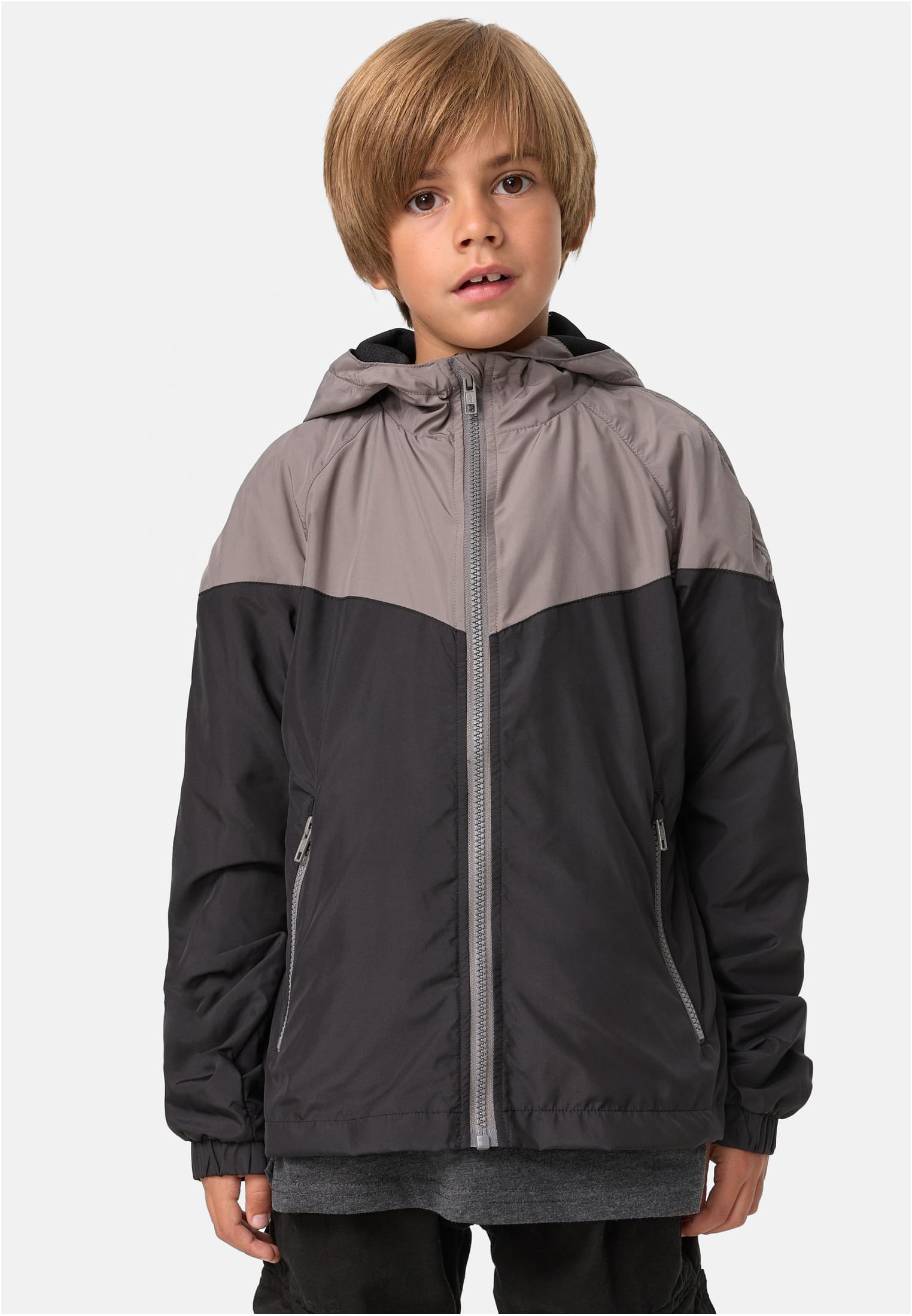 Boys' 2-Tone Tech Windrunner Asphalt/Black