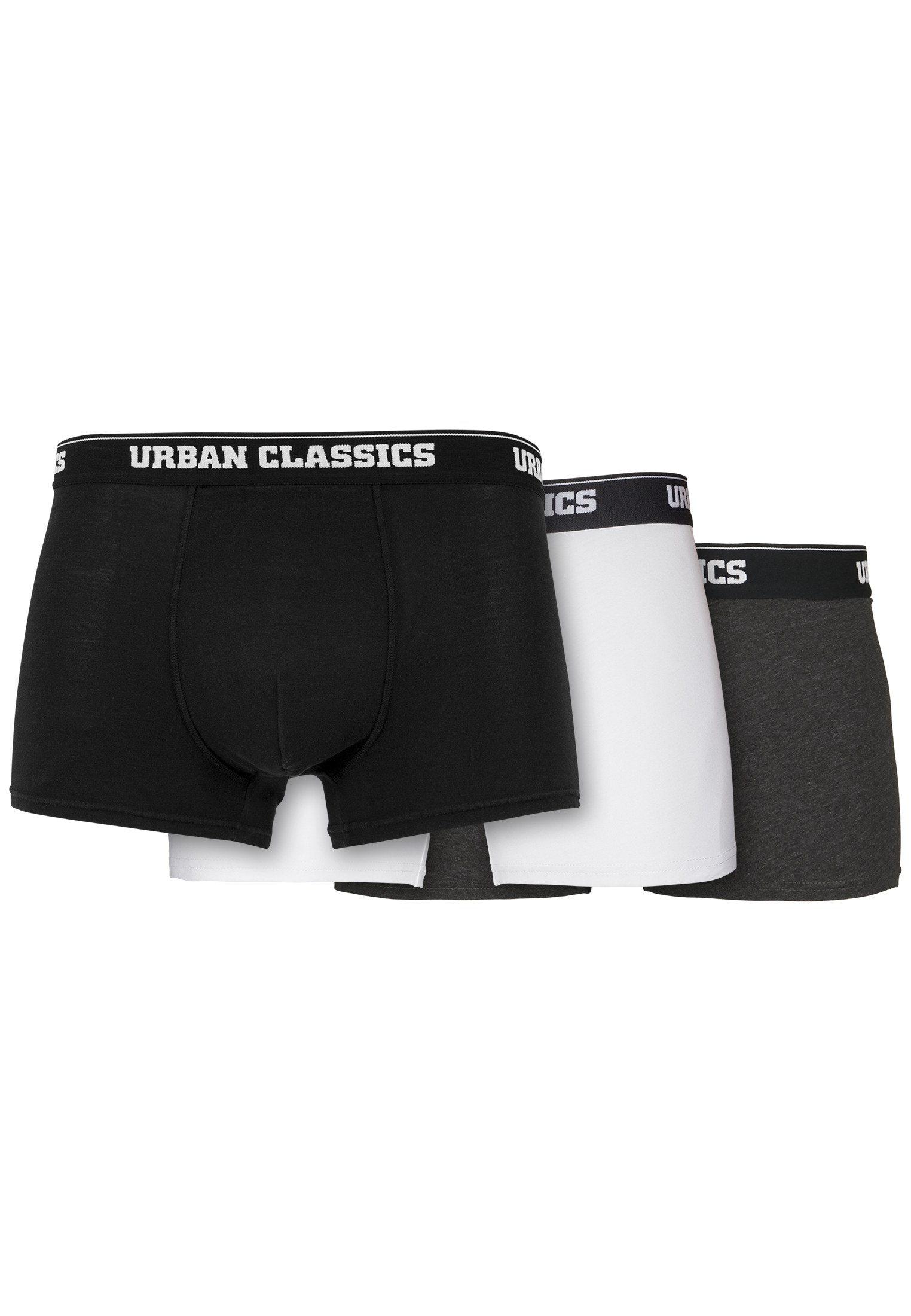 Men&#039;s boxer shorts 3-pack blk/wht/gry