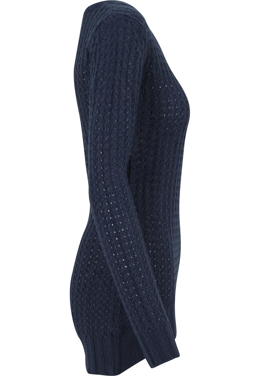 Doamnelor Long Wideneck pulover bleumarin