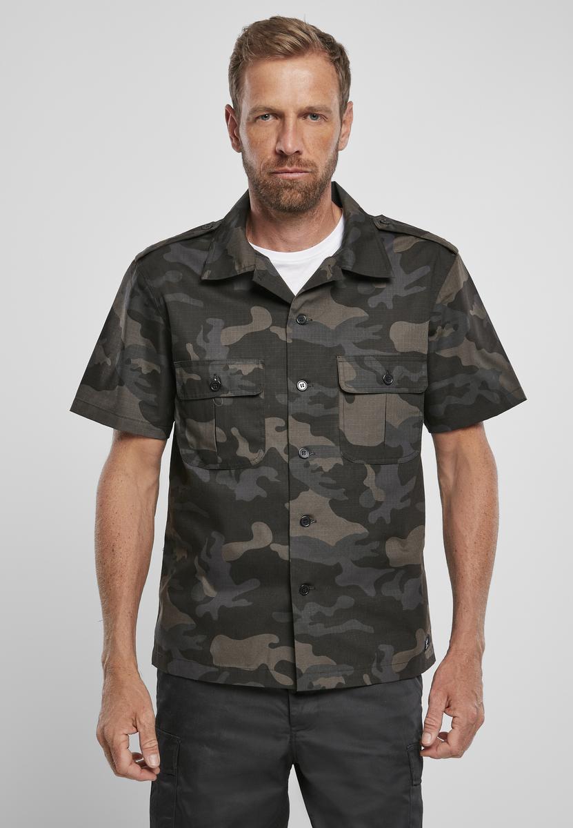 American Ripstop Short Sleeve Shirt Dark Camo