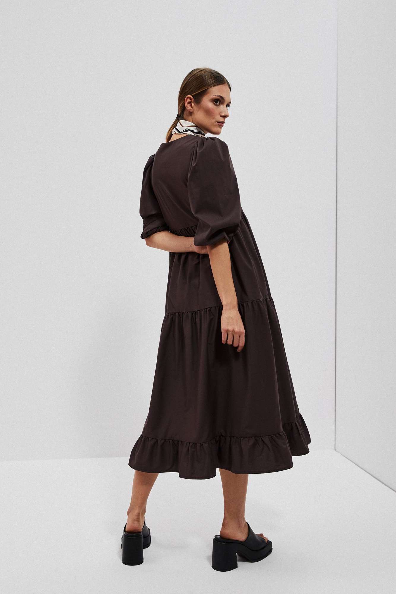 Marisse Women's Dress L-Su-4027 D.Oak