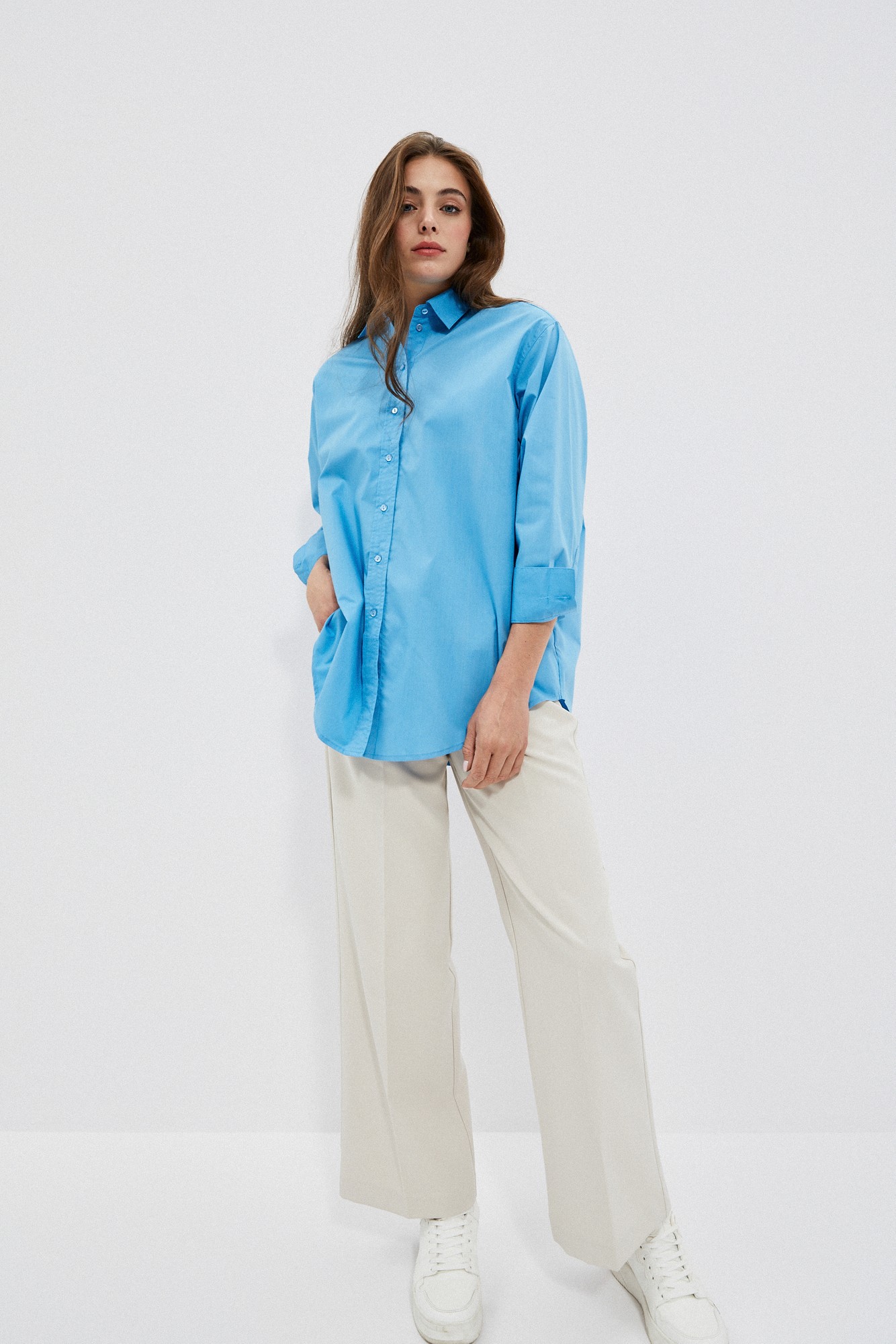 Marisse Women's Shirt L-Ko-4002 L.Blue