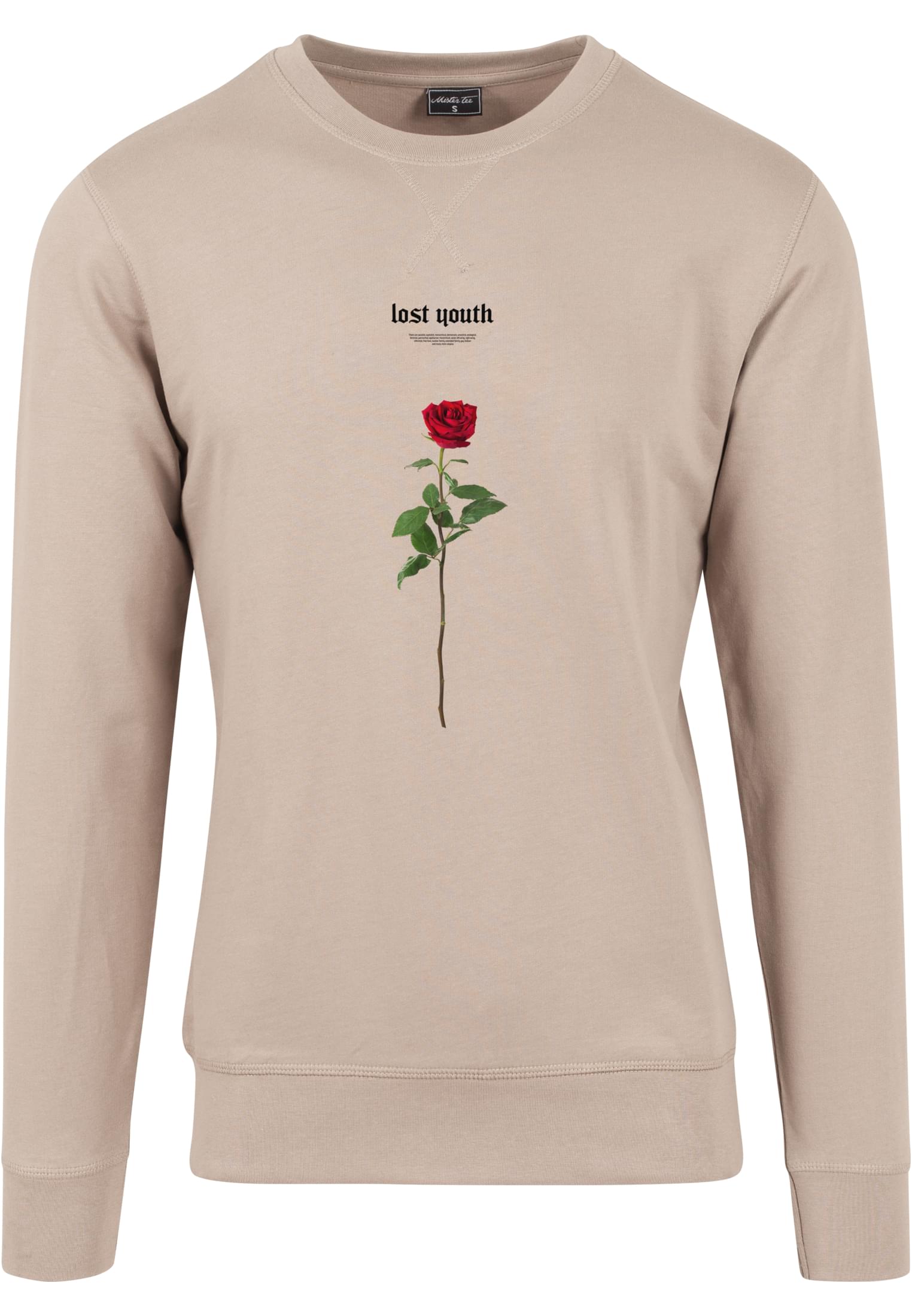 Lost Youth Rose Crewneck darksand