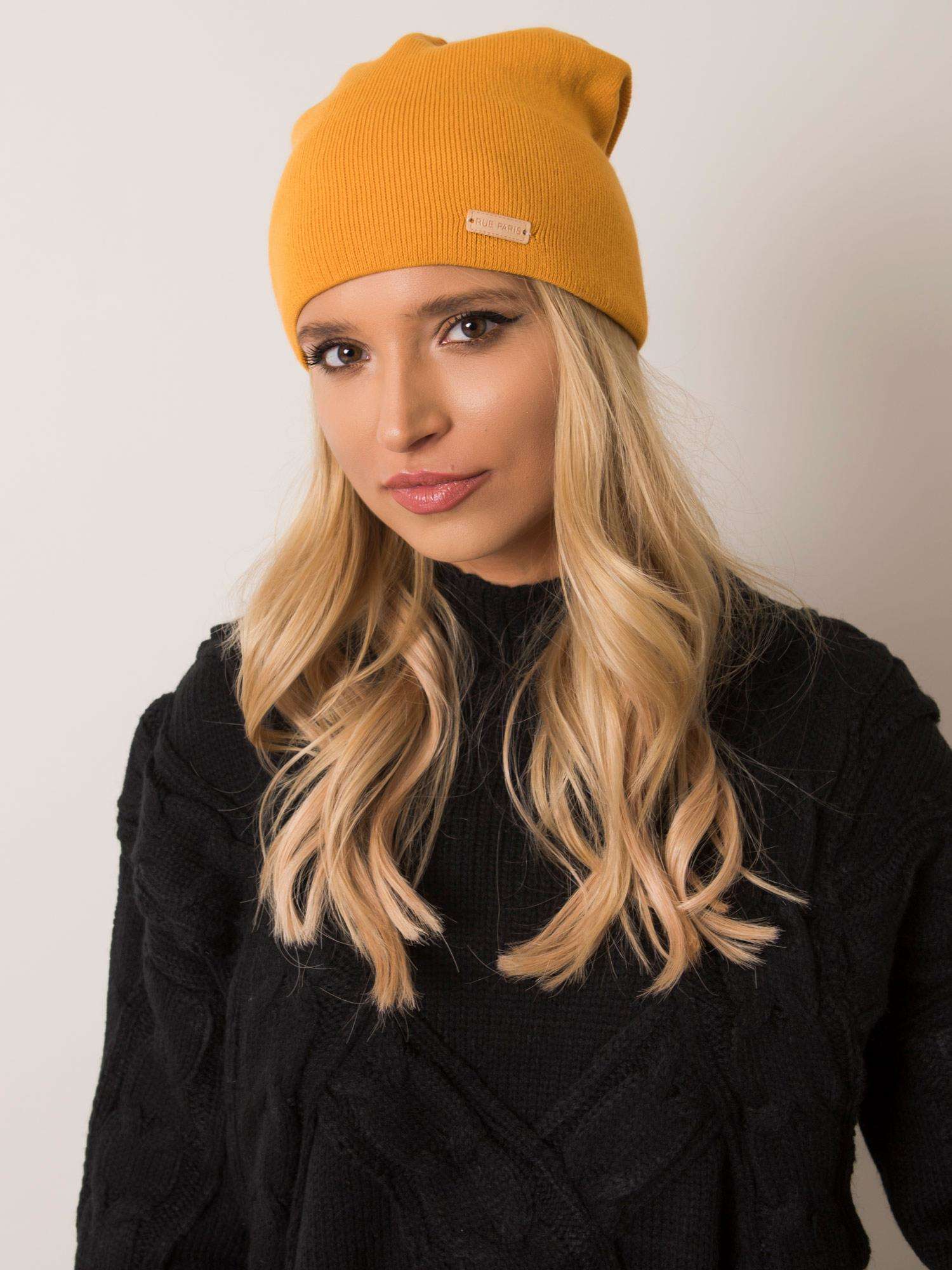 rue-paris-mustard-smooth-cap