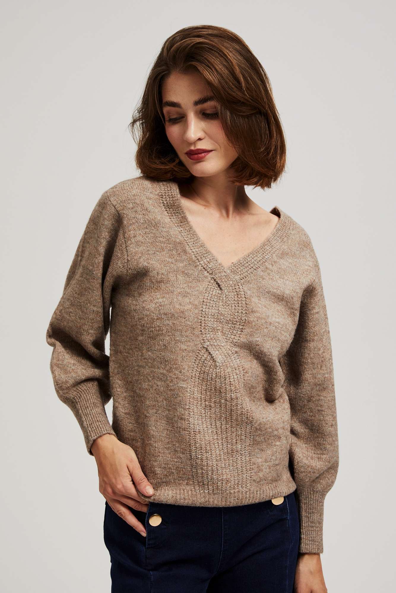 V-neck sweater