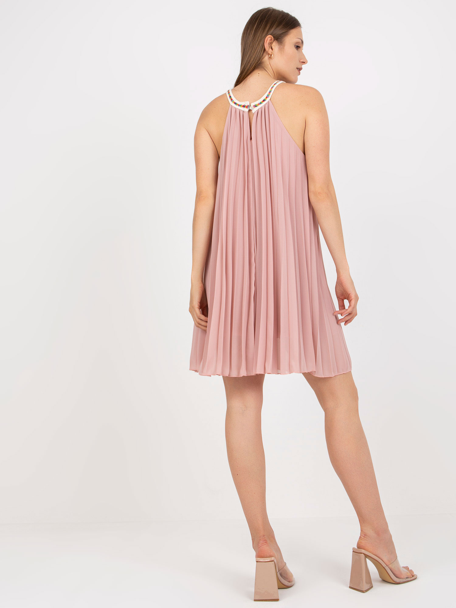 Dusty pink one-size sundress without sleeves