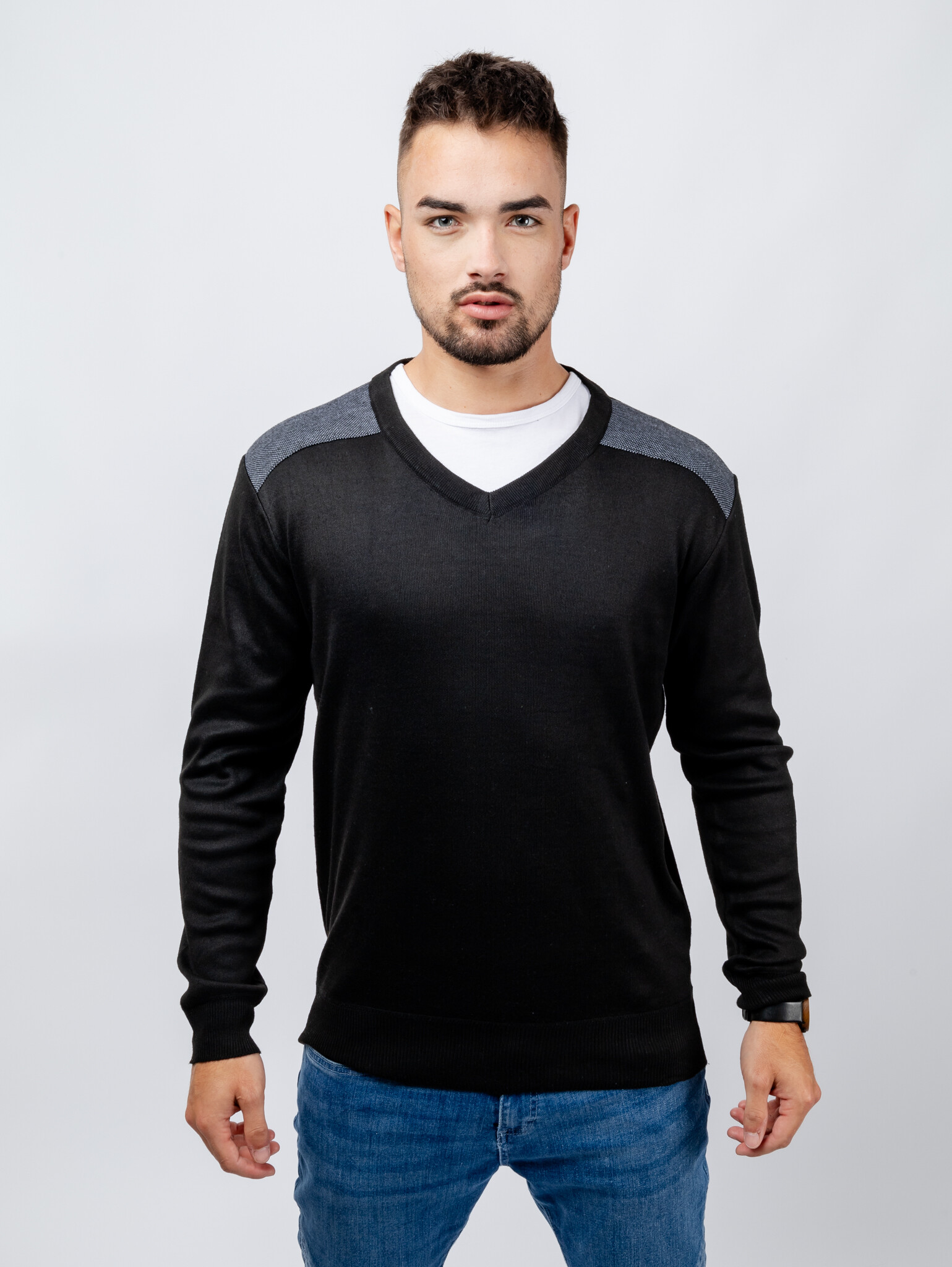 Man Sweater GLANO - black