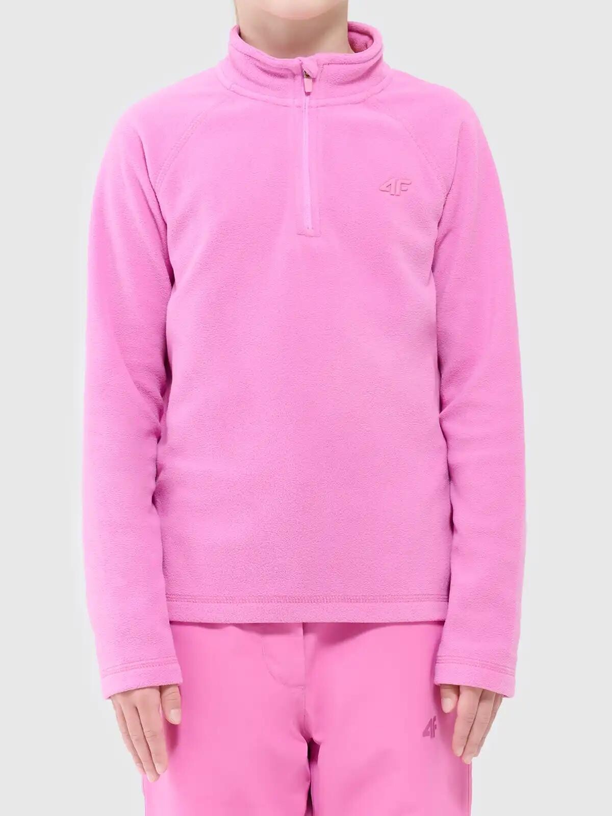 Girls&#039; fleece sweatshirt 4F