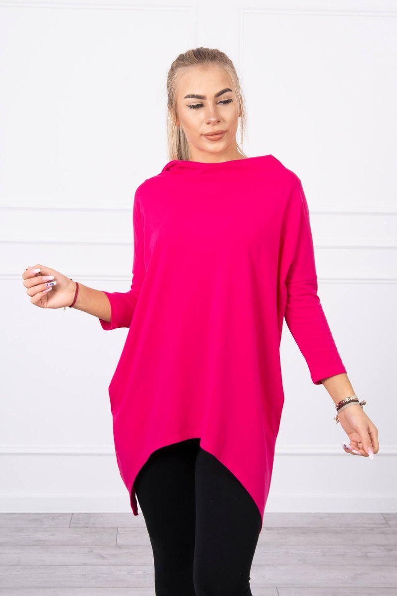 Sweatshirt with printed fuchsia wings