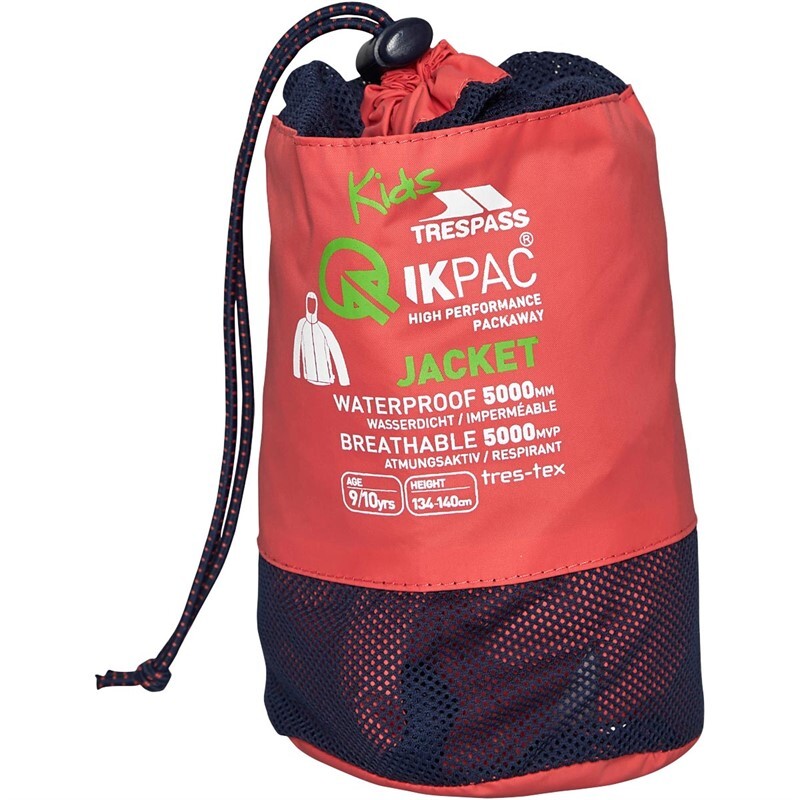 Dětská nepromokavá bunda Trespass Qikpac Jacket