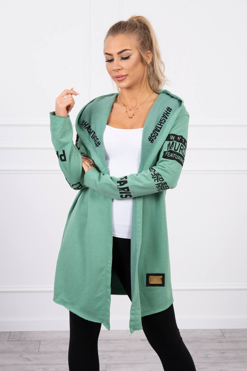Coatee with subtitles dark mint