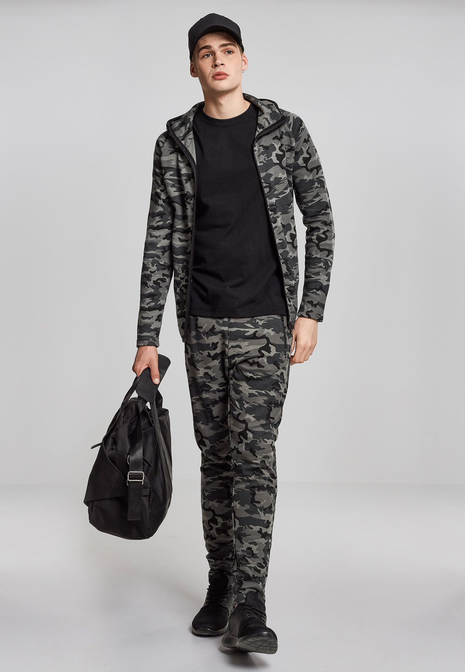 Interlock Camo Zip Jacket Dark Mask