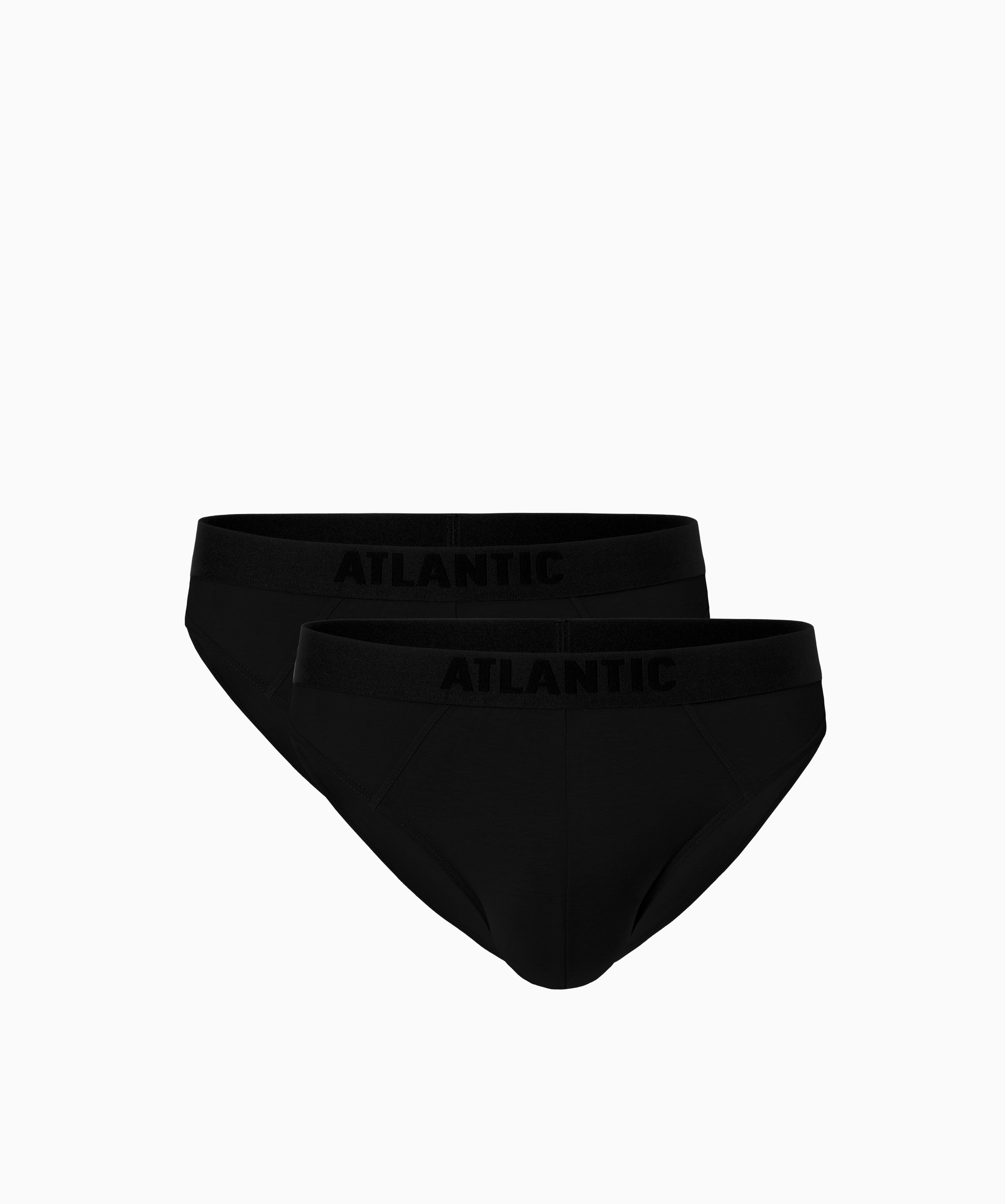 Pánské Bambusové Slipy ATLANTIC 2Pack - černé