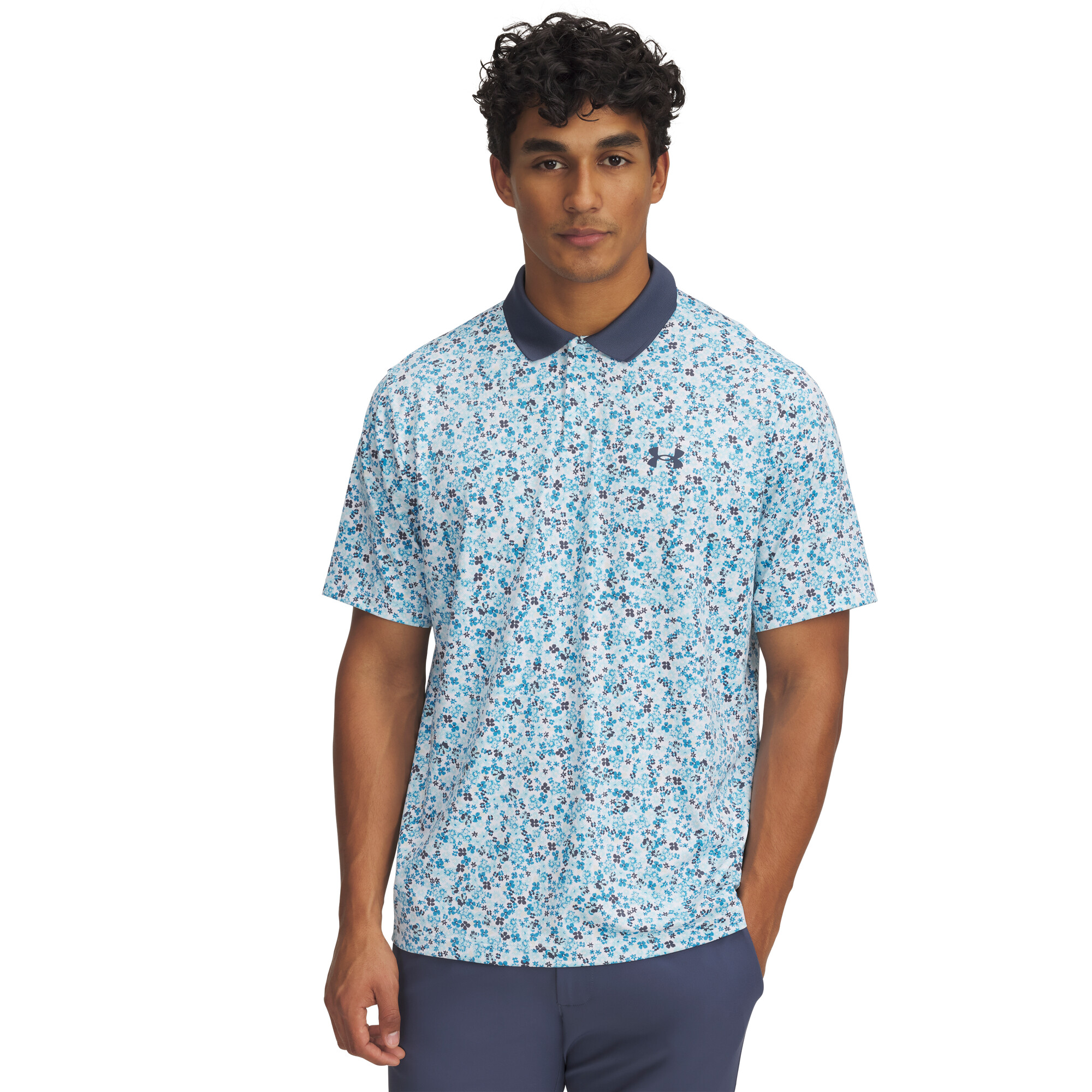 Mens T-shirt Under Armour Perf 3.0 Matchplay Printed Polo