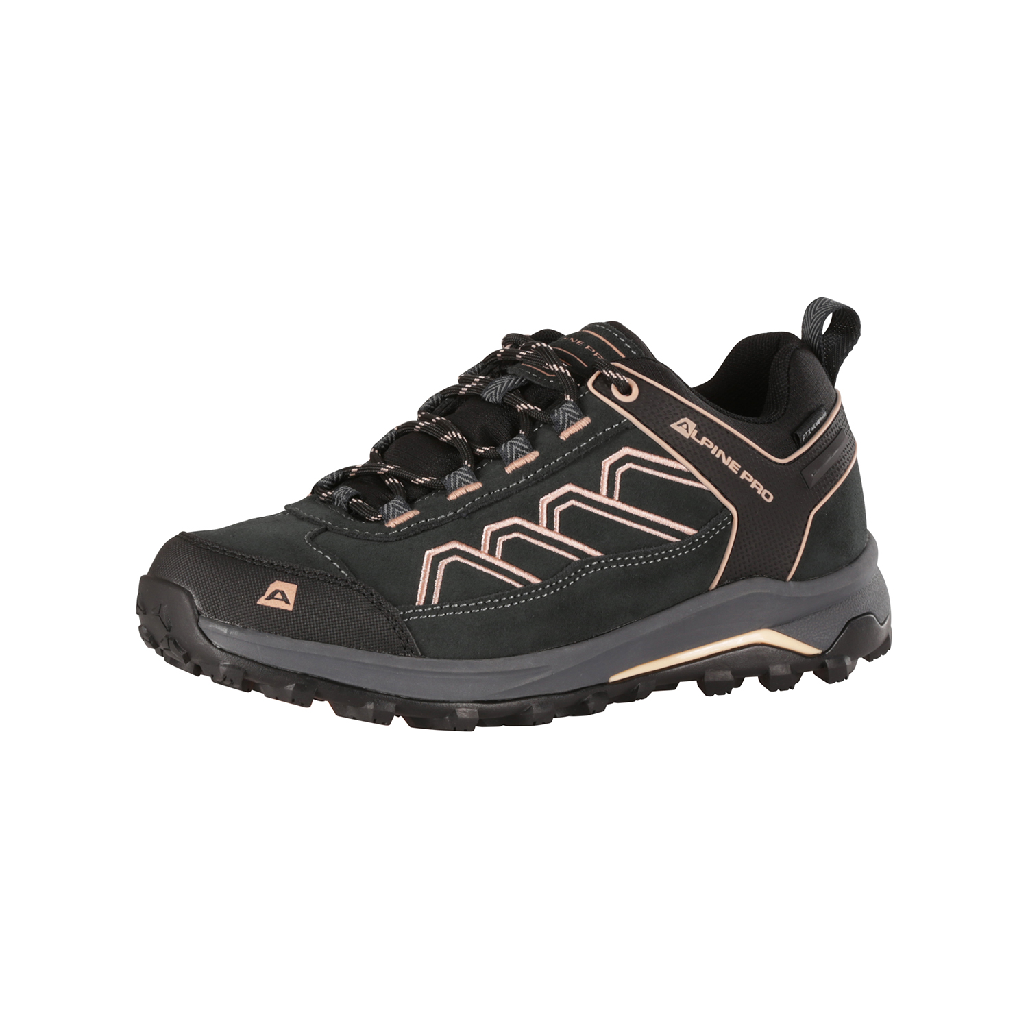 Outdoor shoes with PTX membrane ALPINE PRO GIMIE dk.true gray