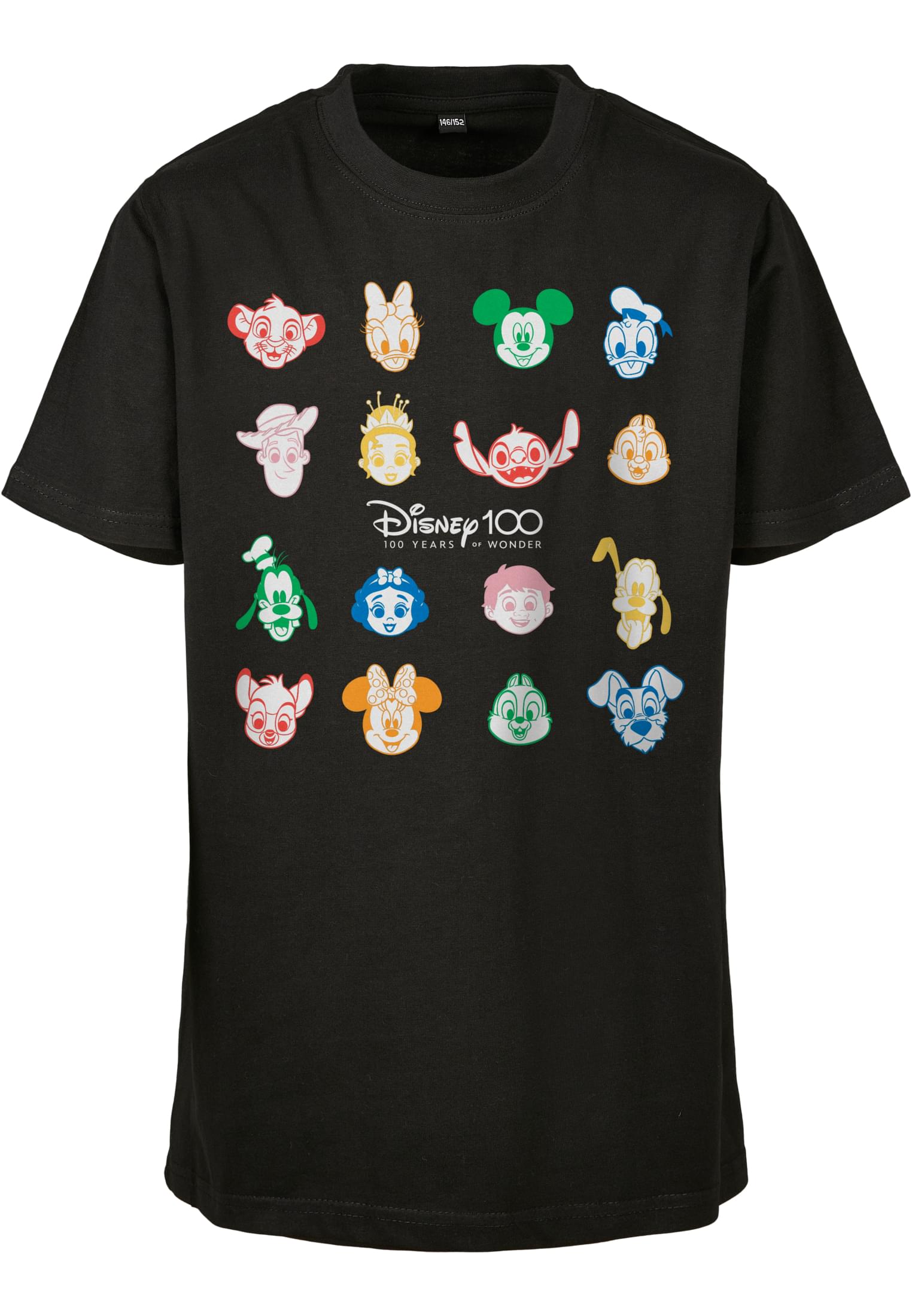 Dětské tričko Disney 100 Faces Tee černé