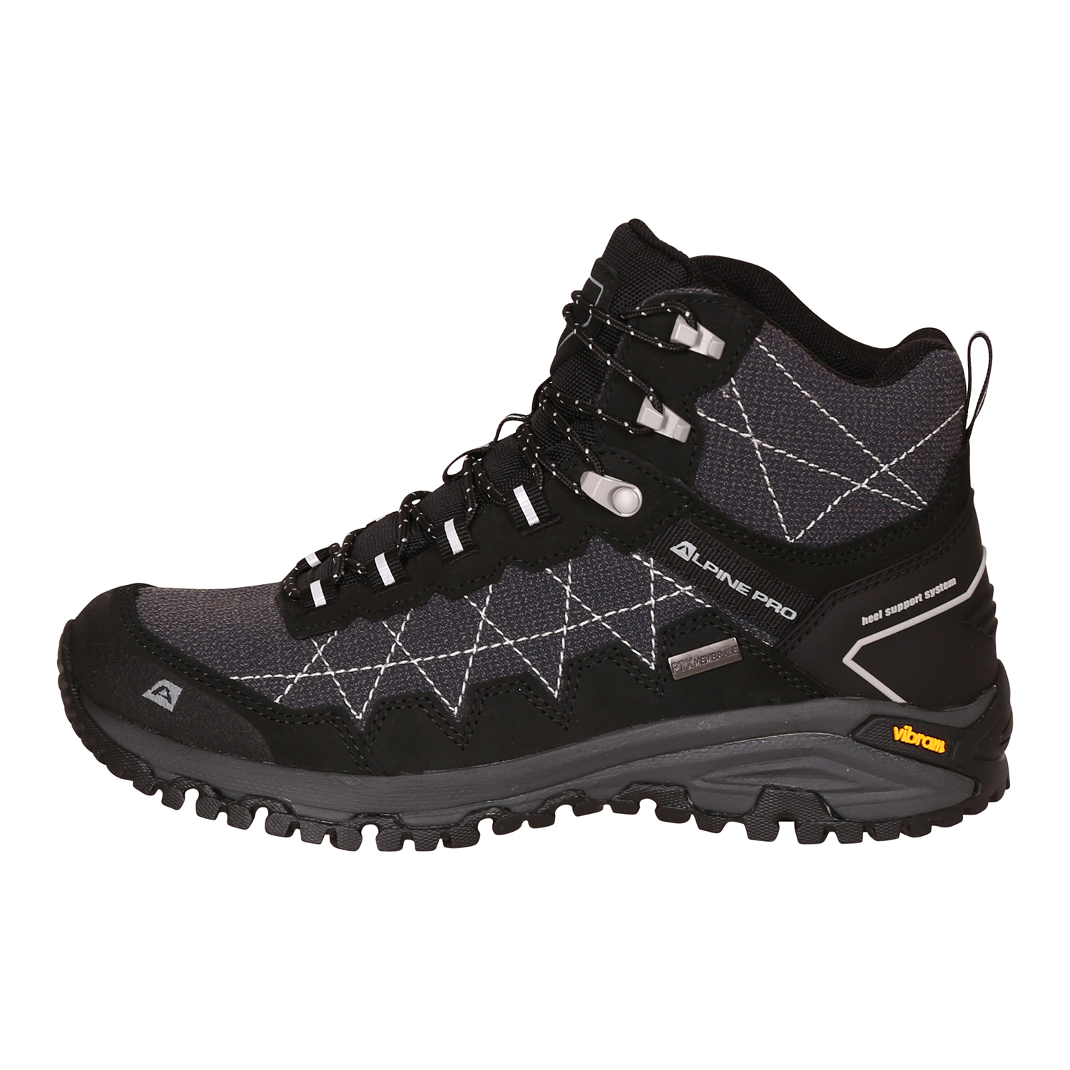 Outdoor Shoes With Membrane PTX ALPINE PRO KADEWE MID Black