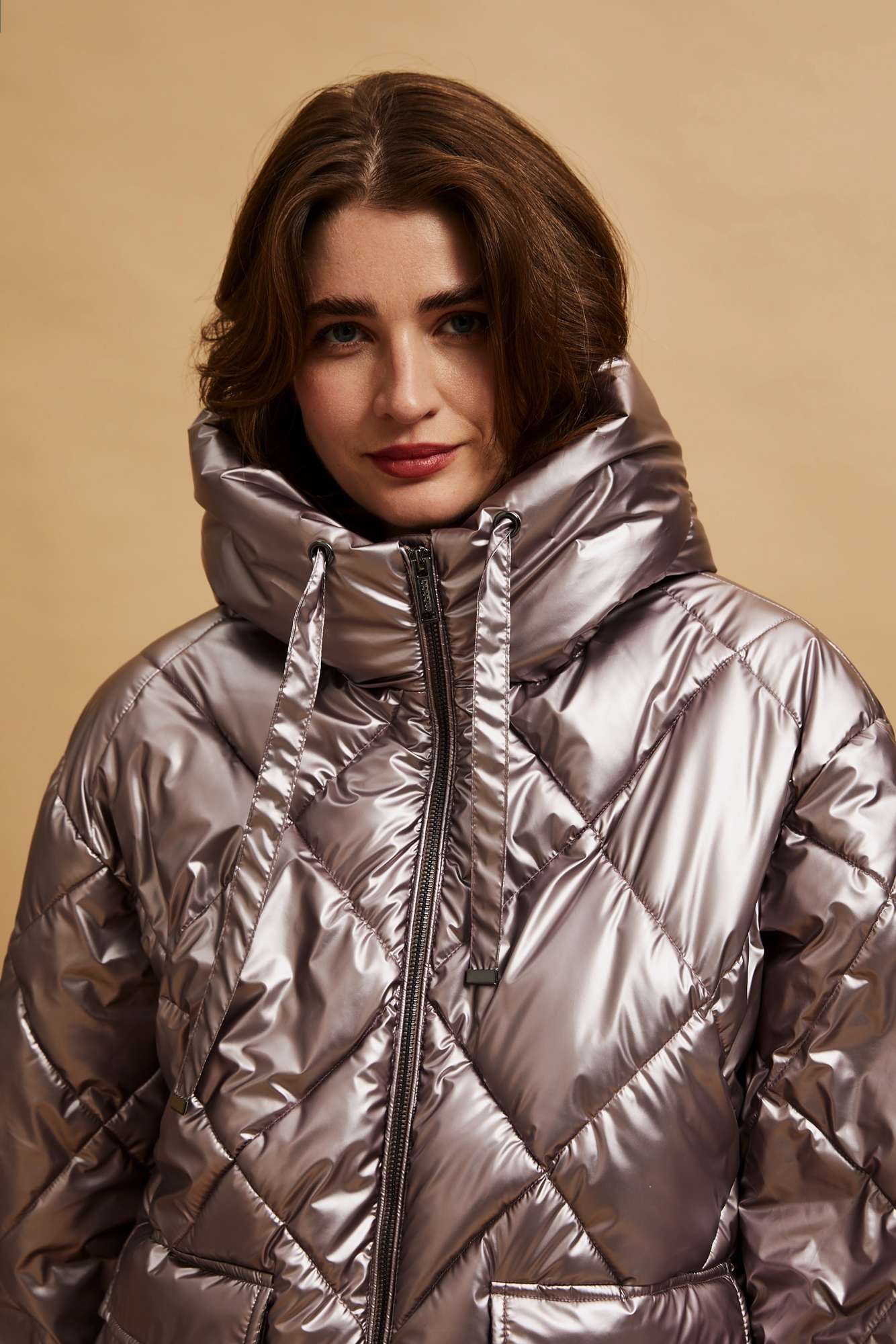 Metal quilted jacket