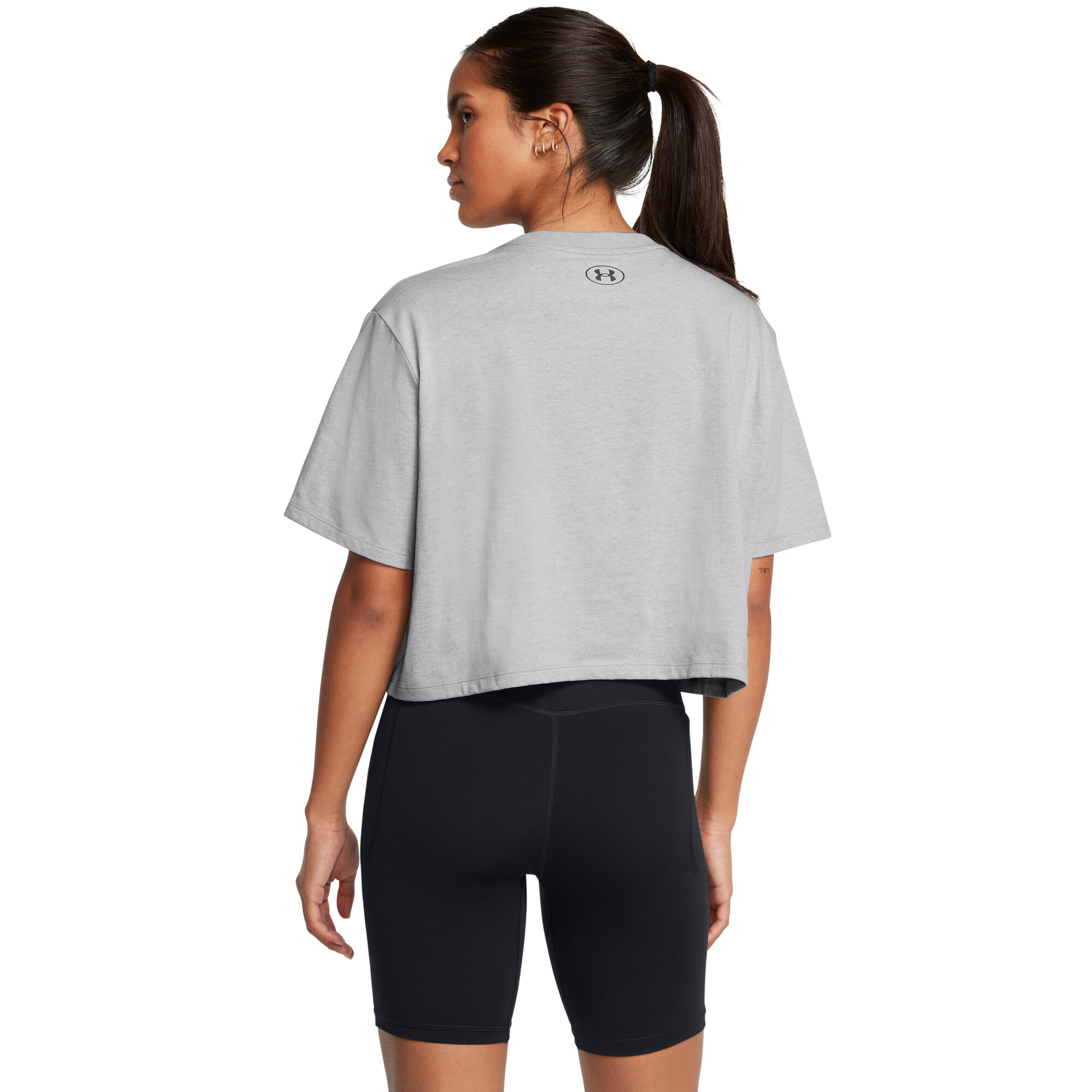 Women's T-shirt Under Armour W BOXY CROP BRANDED SS