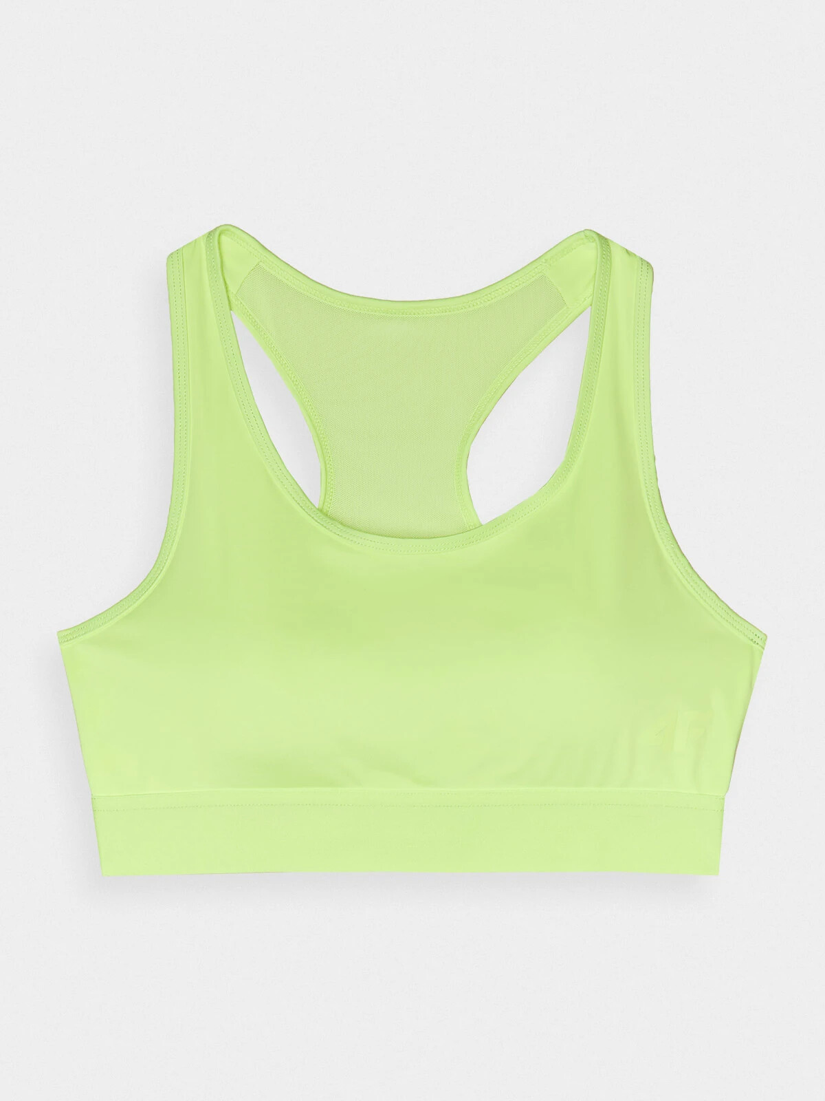 Women's Sports Bra with Low Support Made of 4F Recycled Materials - Lime