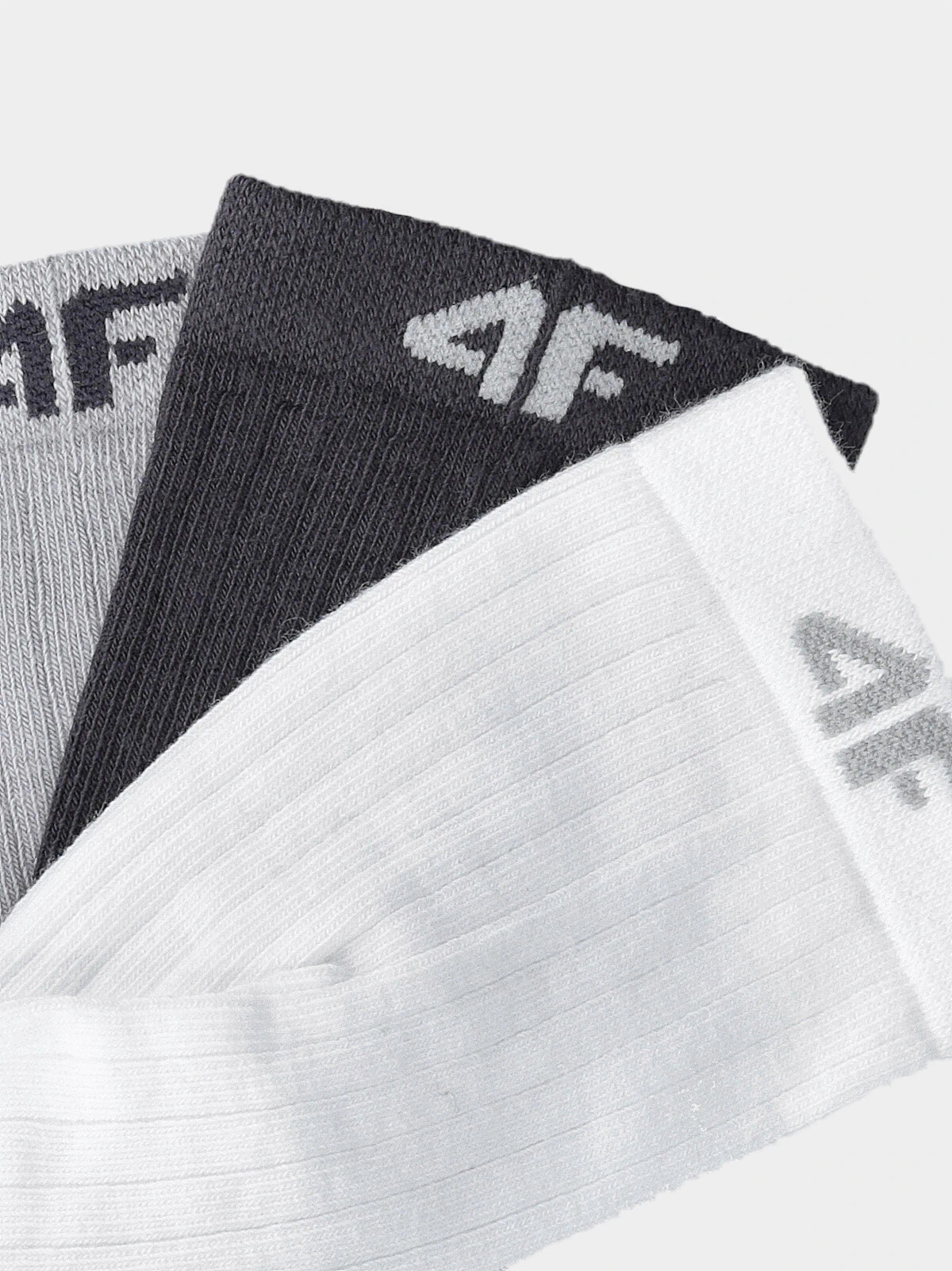 Children's Casual Socks Above the Ankle with Organic Cotton (3Pack) 4F - Multicolored