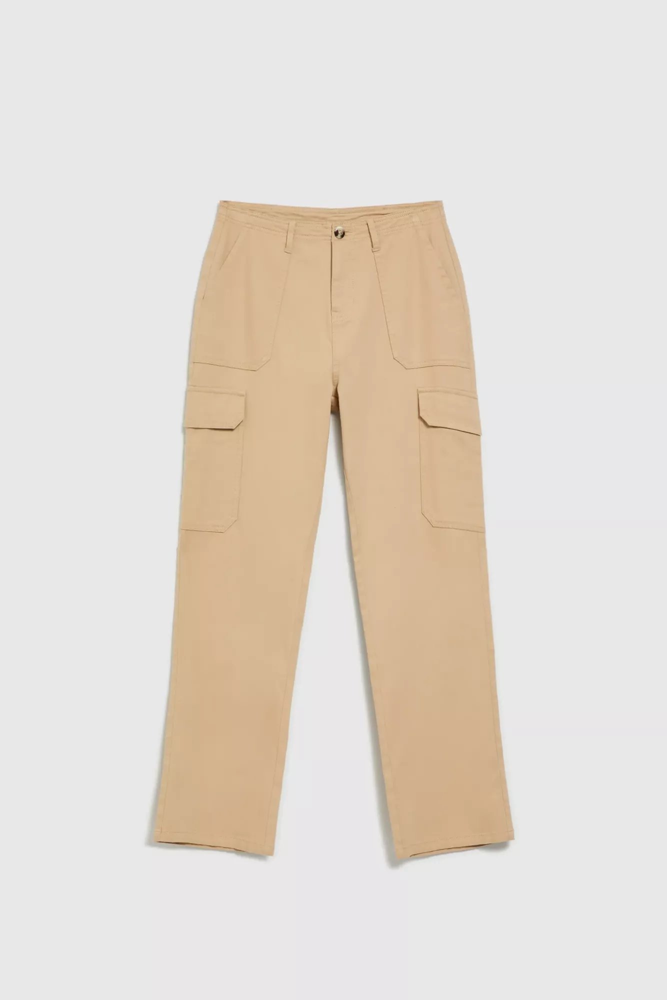 Beige women's trousers