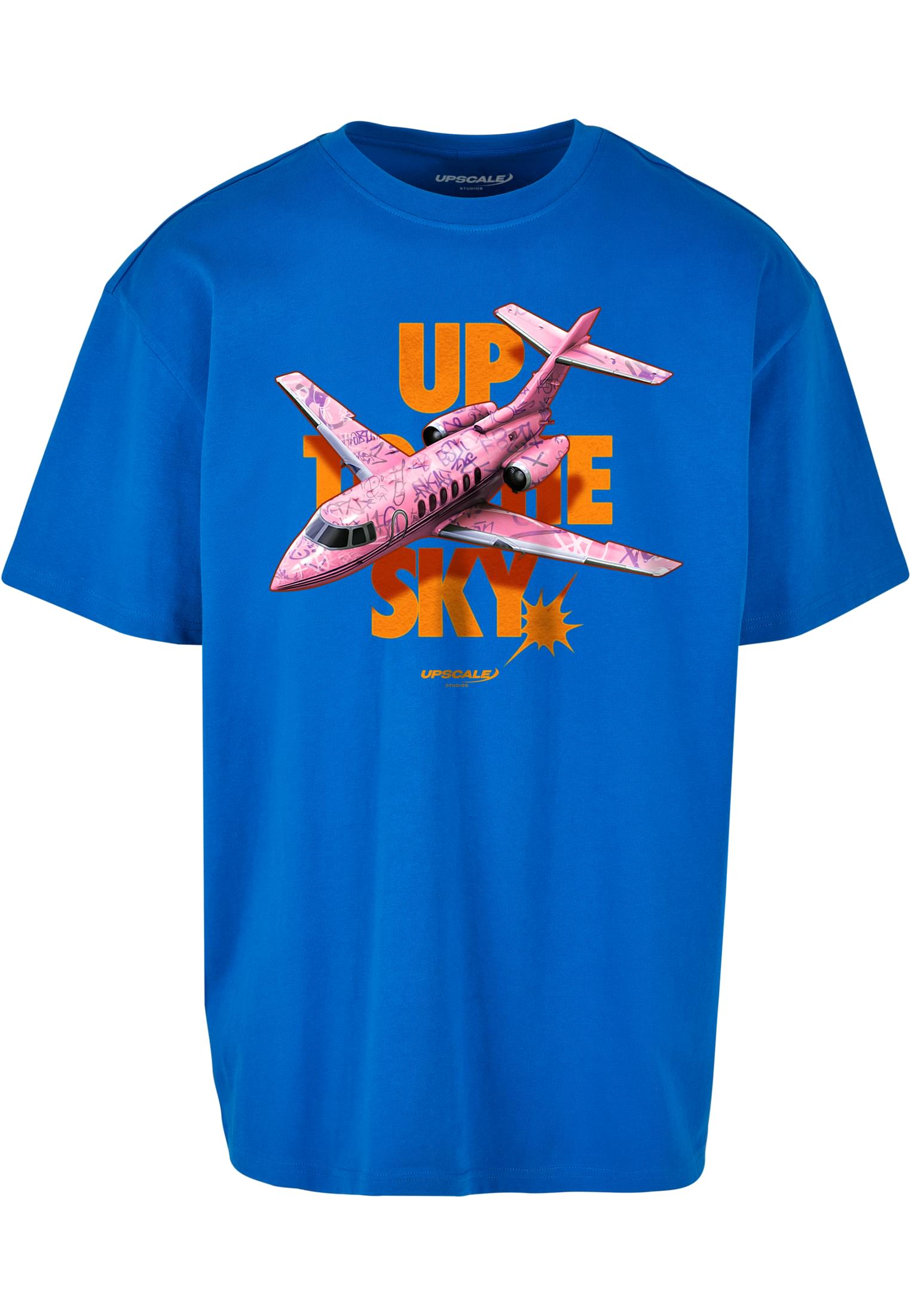 Up To The Sky Oversize Tee Cobalt Blue