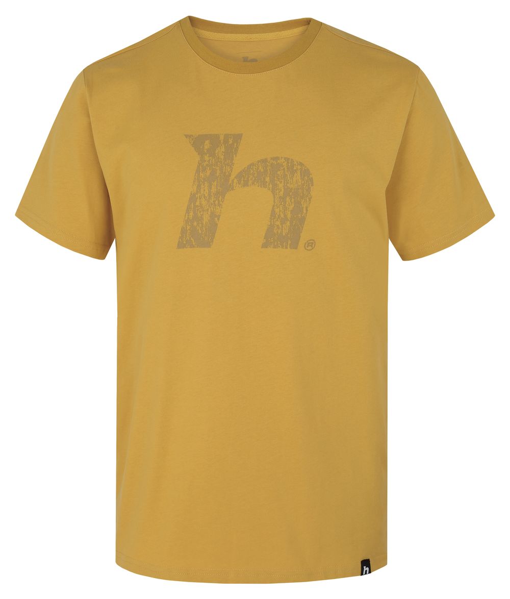 Levně Pánské bavlněné triko Hannah ALSEK golden spice