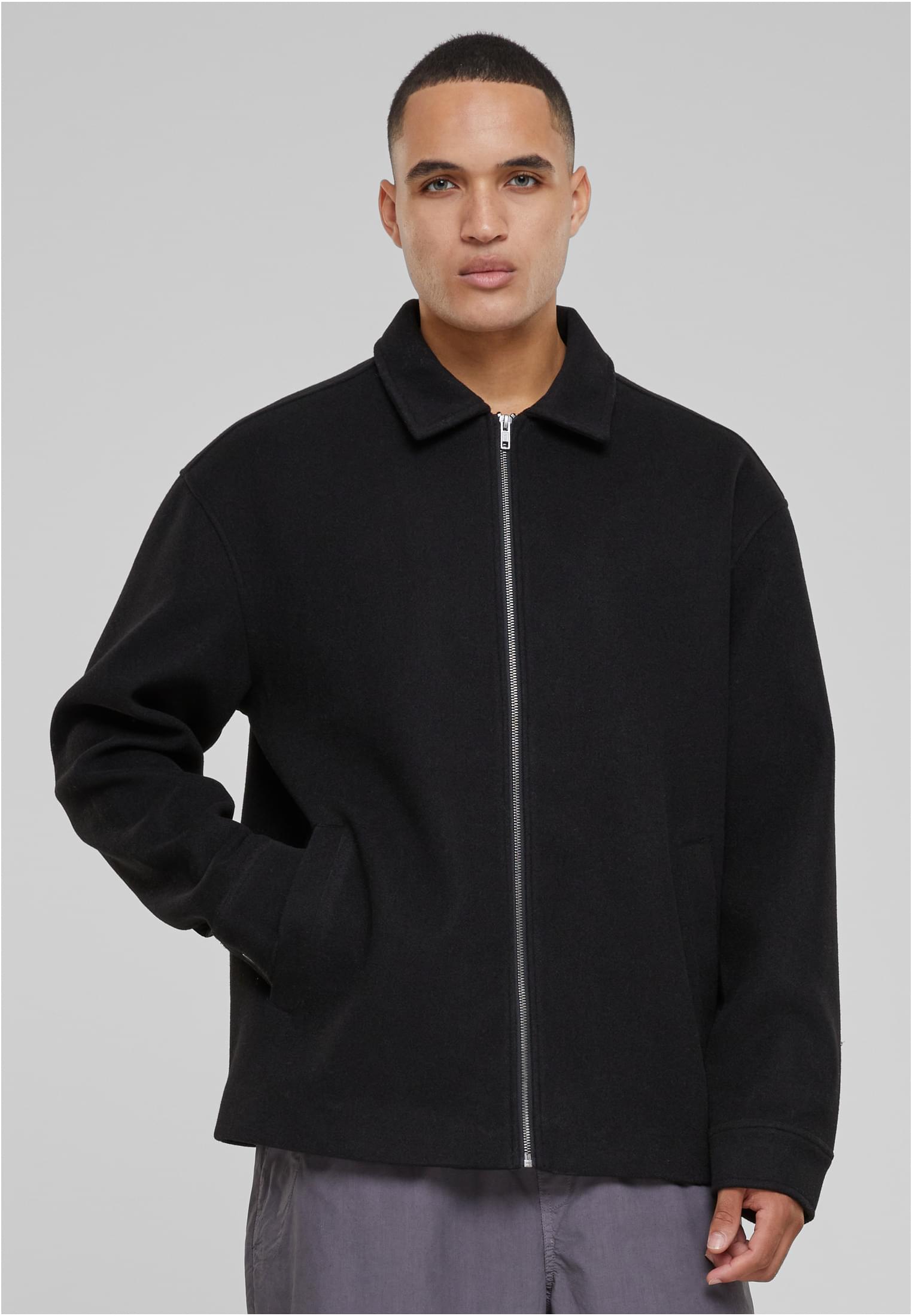 Mens Basic Blouson jacket black