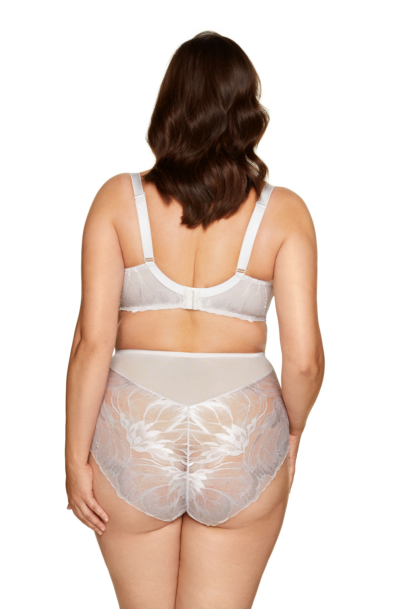 Women's elegant high panties Moon - silver