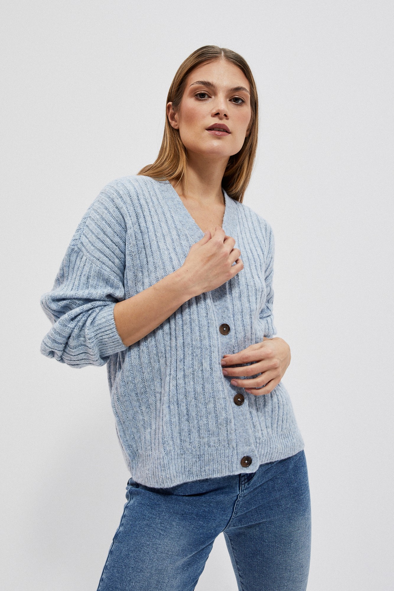 Button-down sweater