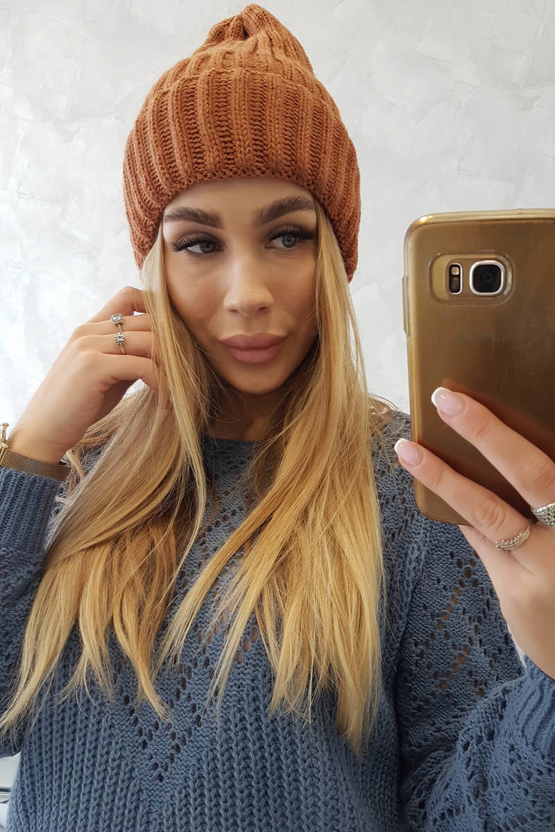 Cap with turn up Zyta K308 camel