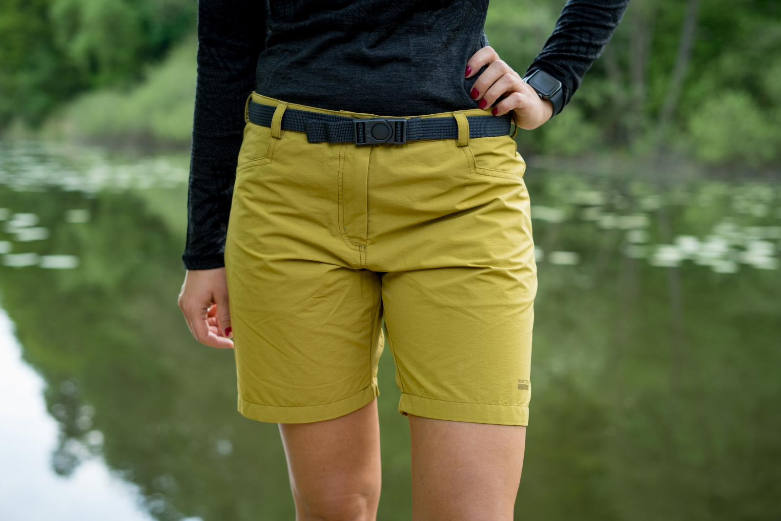 Women's shorts HUSKY Kimbi L tm. Burgundy
