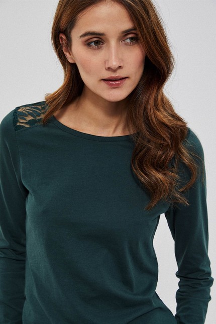 Lace blouse - green