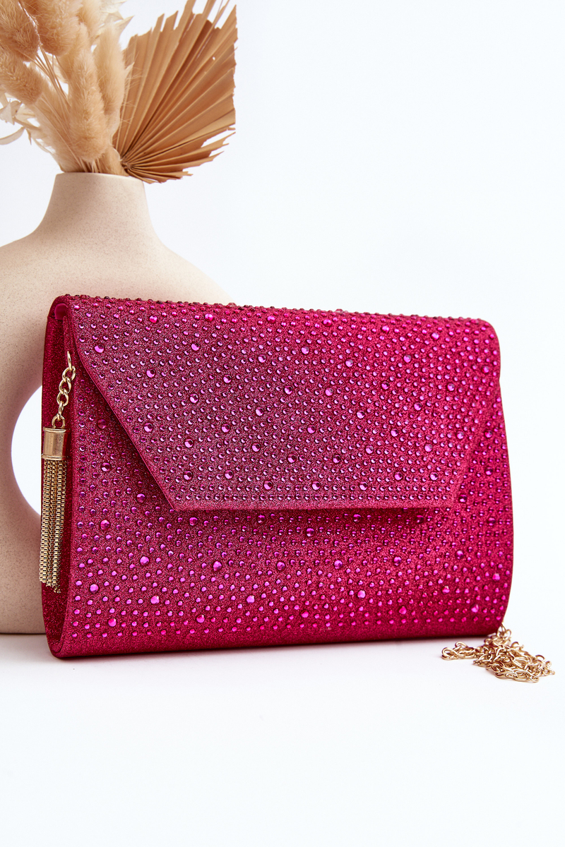 Embellished Edela Clutch Bag, Pink