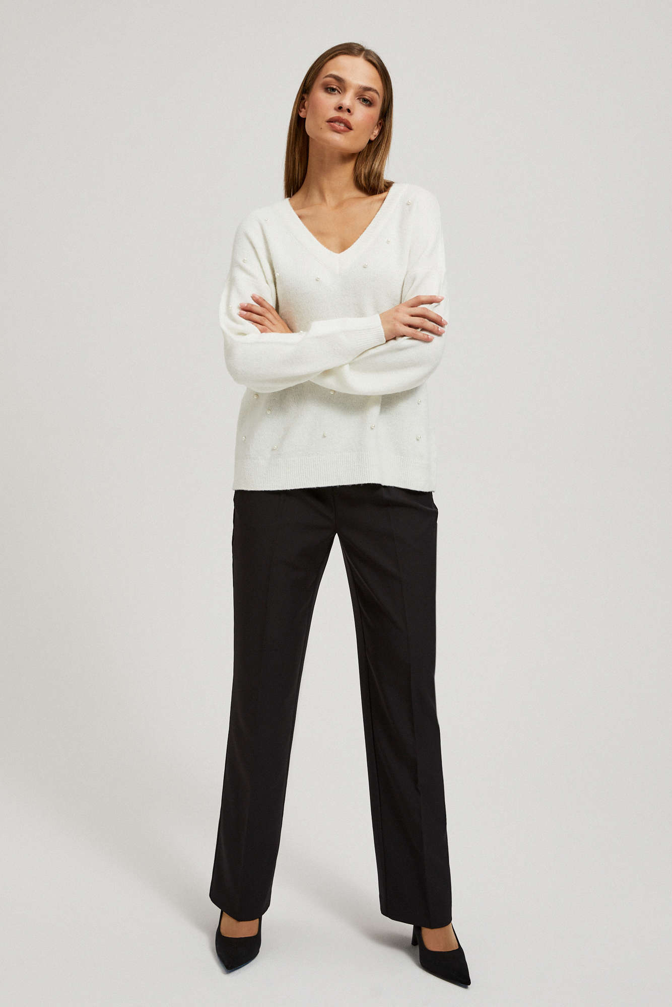 V-neck sweater