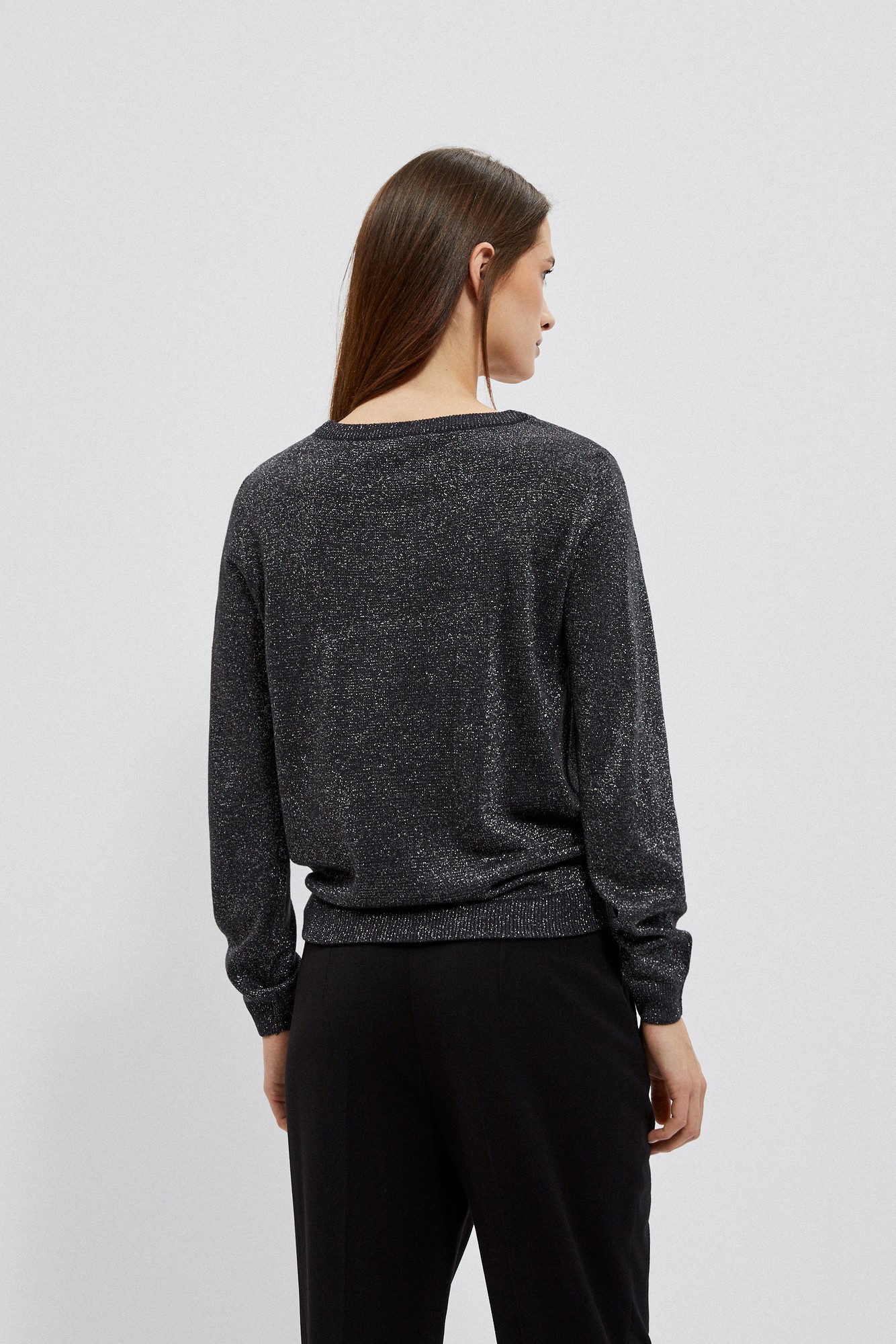 Pulover cu fir metalic