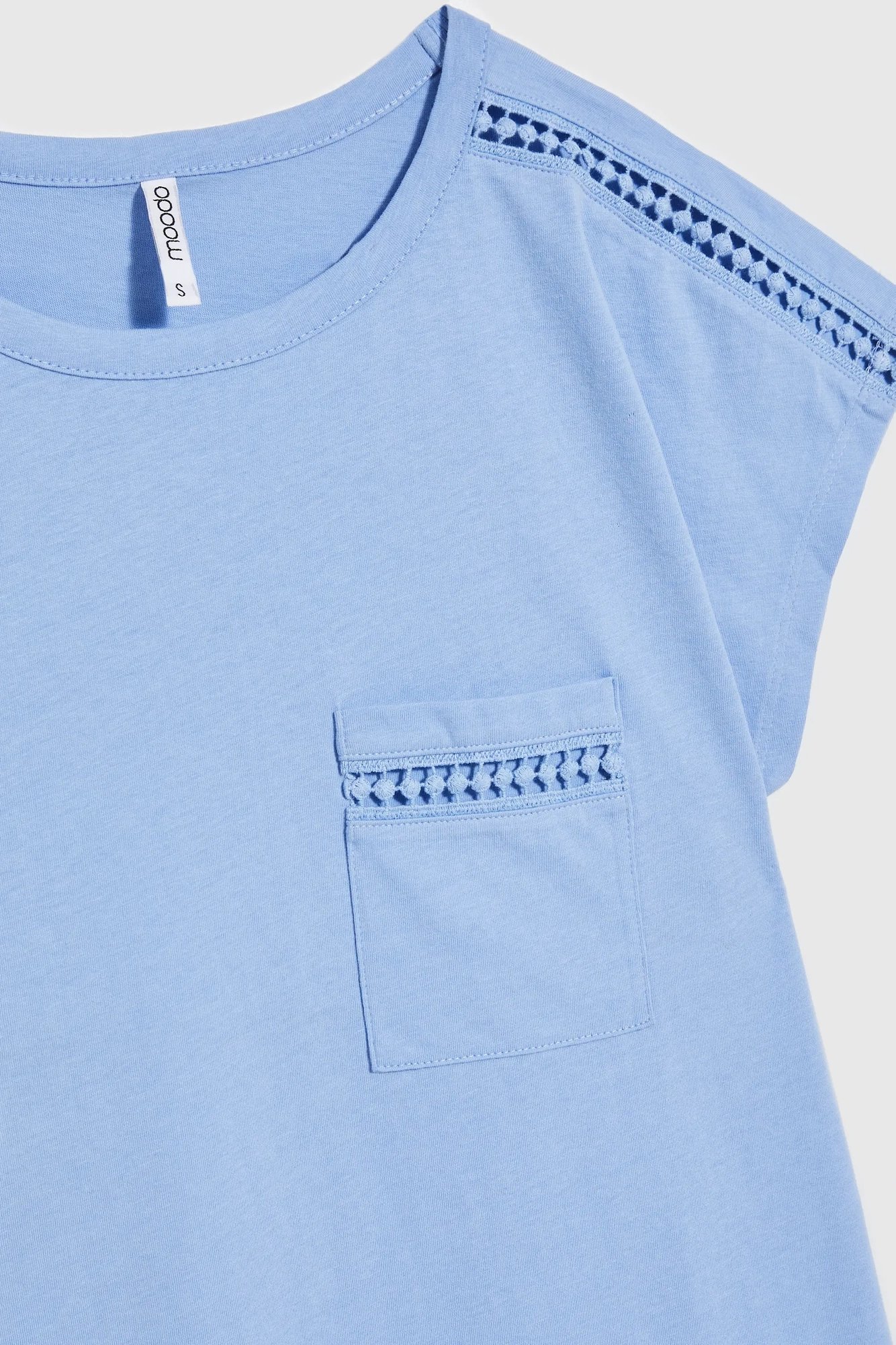 Marisse Women's Blouse L-Ts-4352 L.Blue