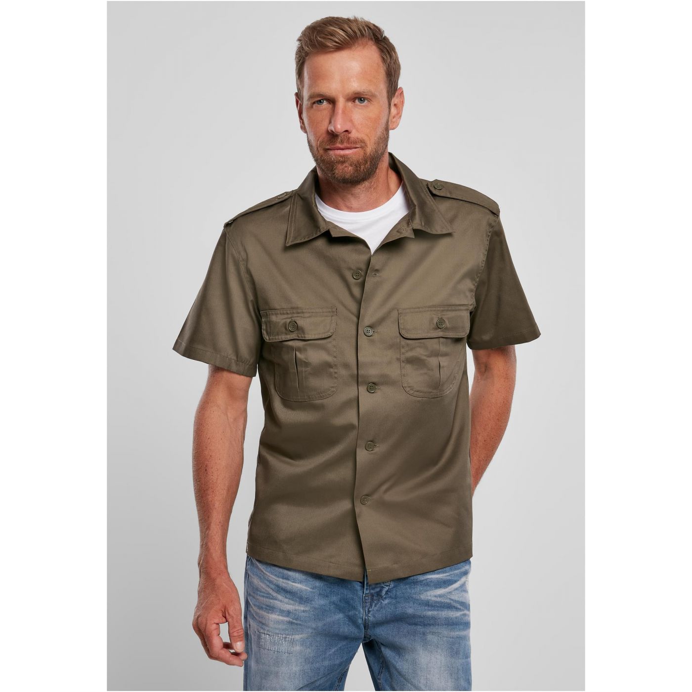 Olive US Short Sleeve Shirt