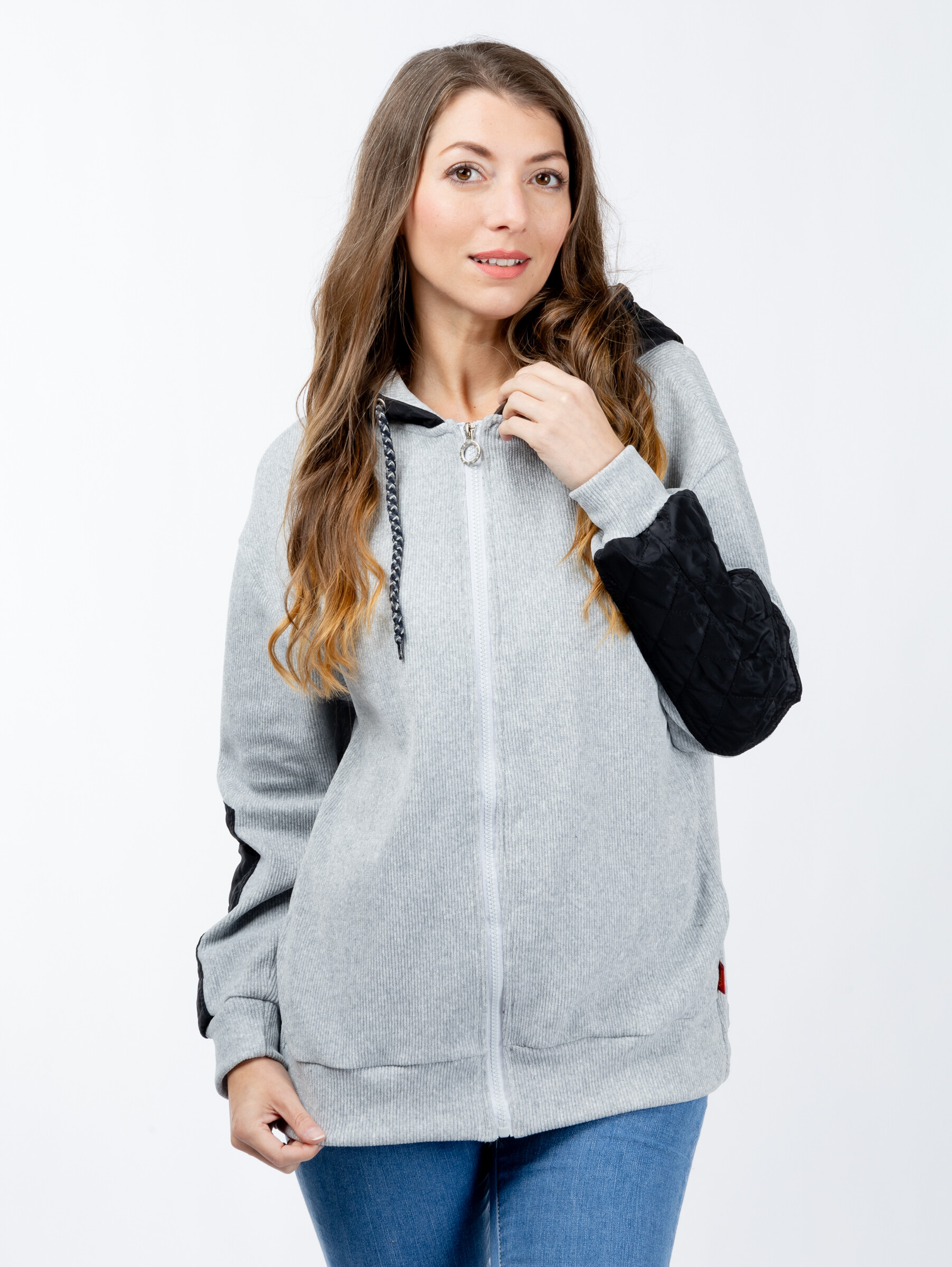 Women&#039;s sweatshirt GLANO - light grey