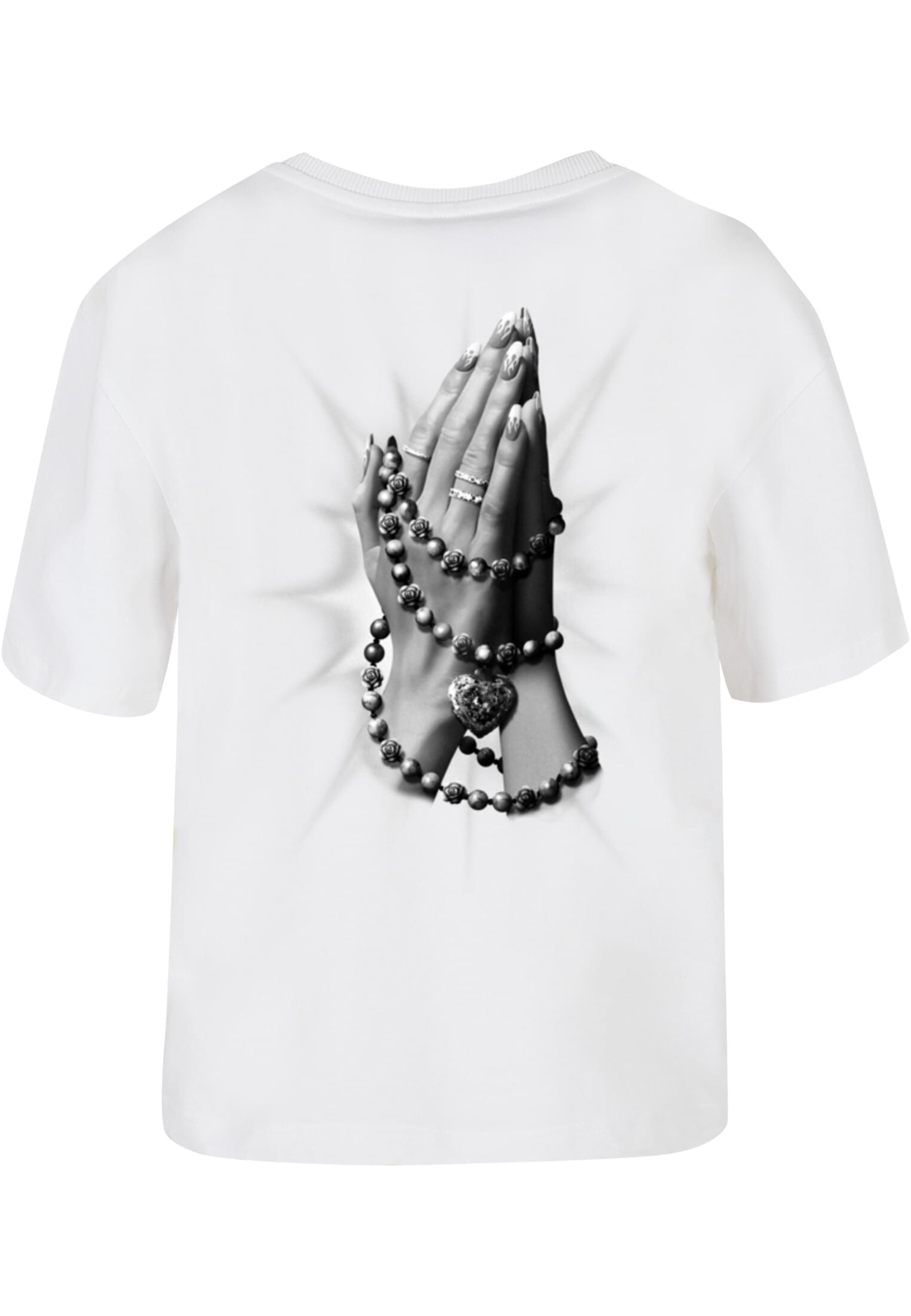 Women's T-shirt Praying Hands white