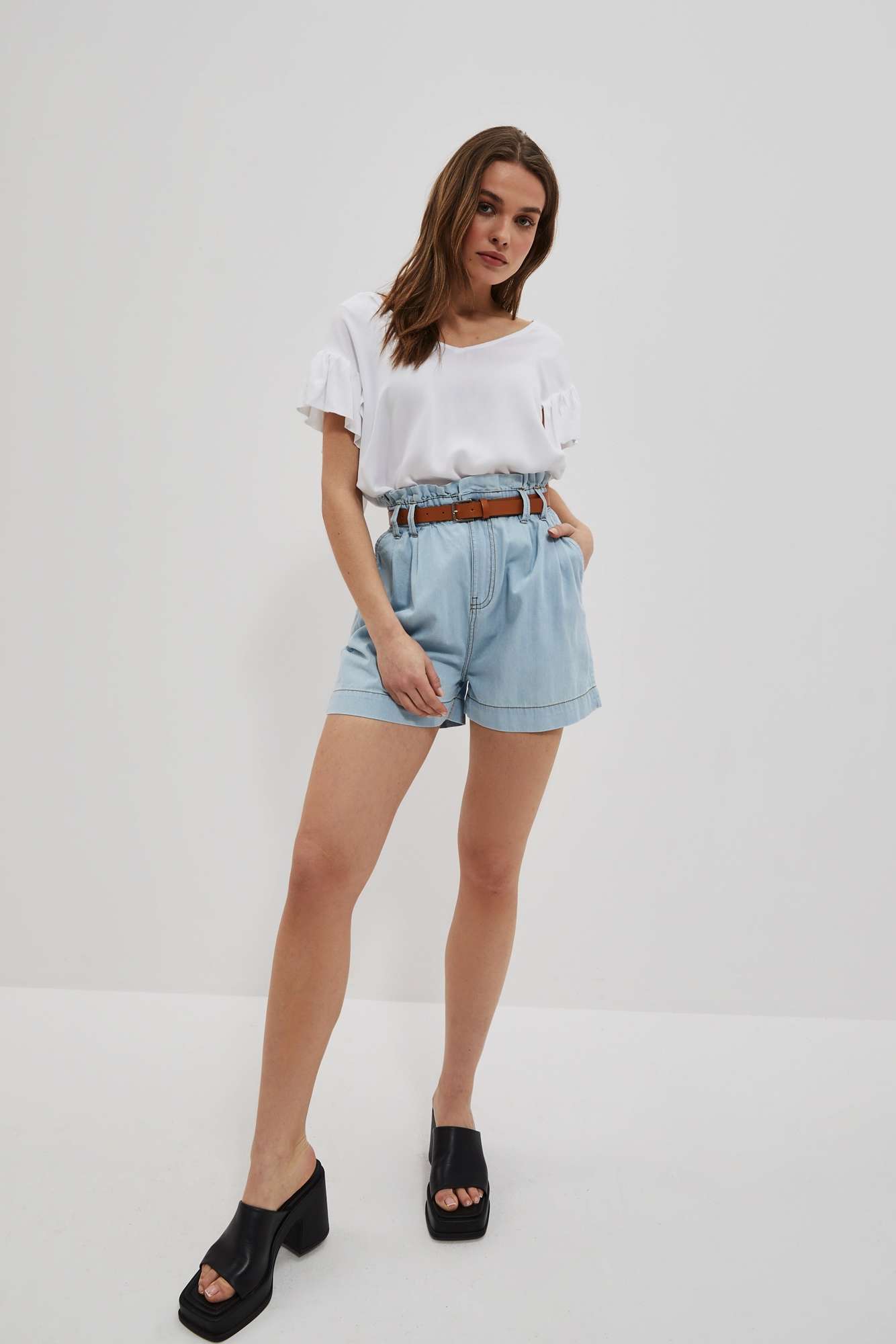 WOMEN'S SHIRT L-KO-4051 WHITE