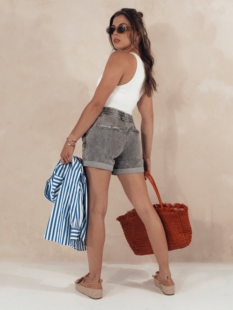 Spodenki damskie RELAX VIBES szare Dstreet