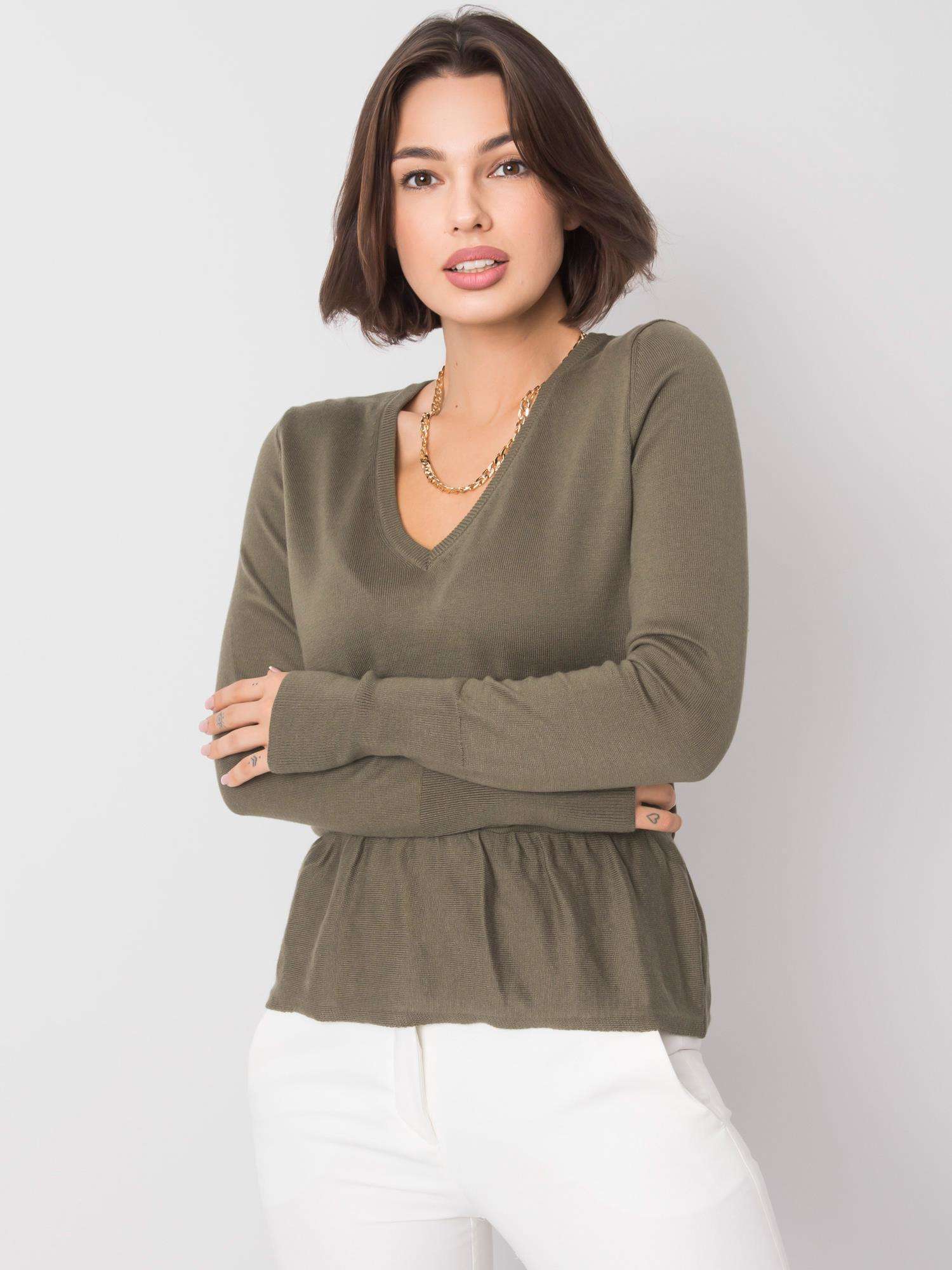 Khaki Sweater Melby RUE PARIS