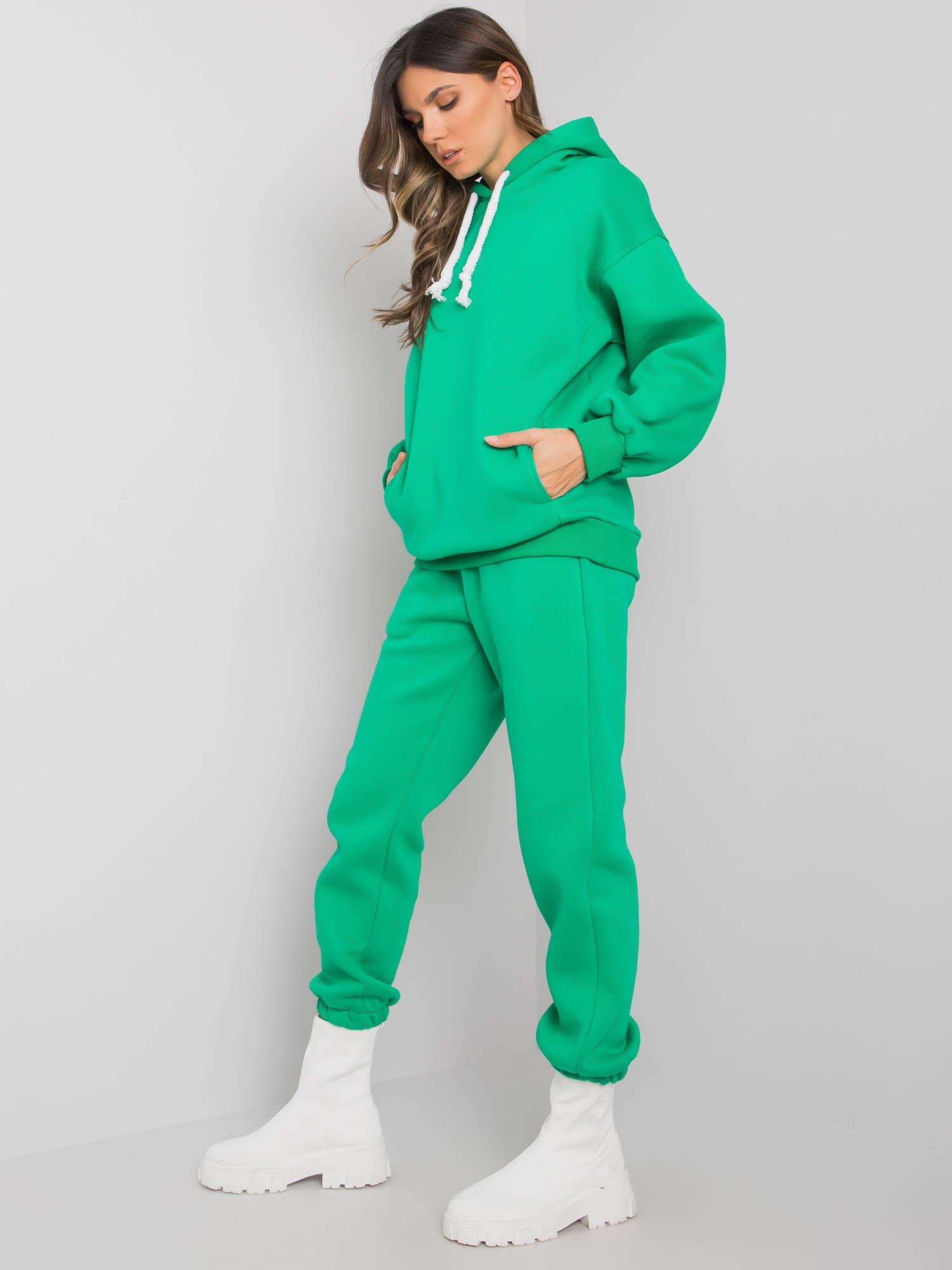 Green Two-piece Cotton Set By Alicia