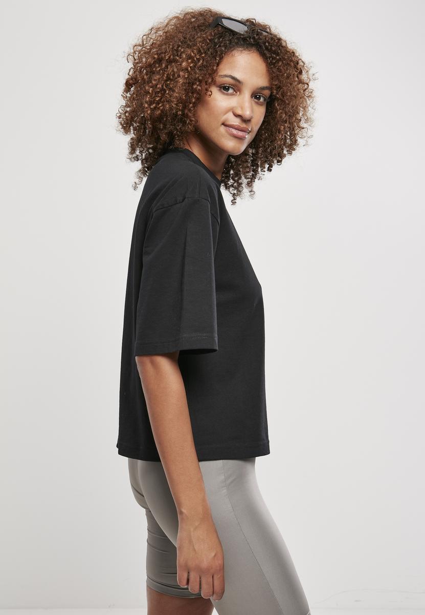 Doamnelor organice supradimensionate Tee Negru