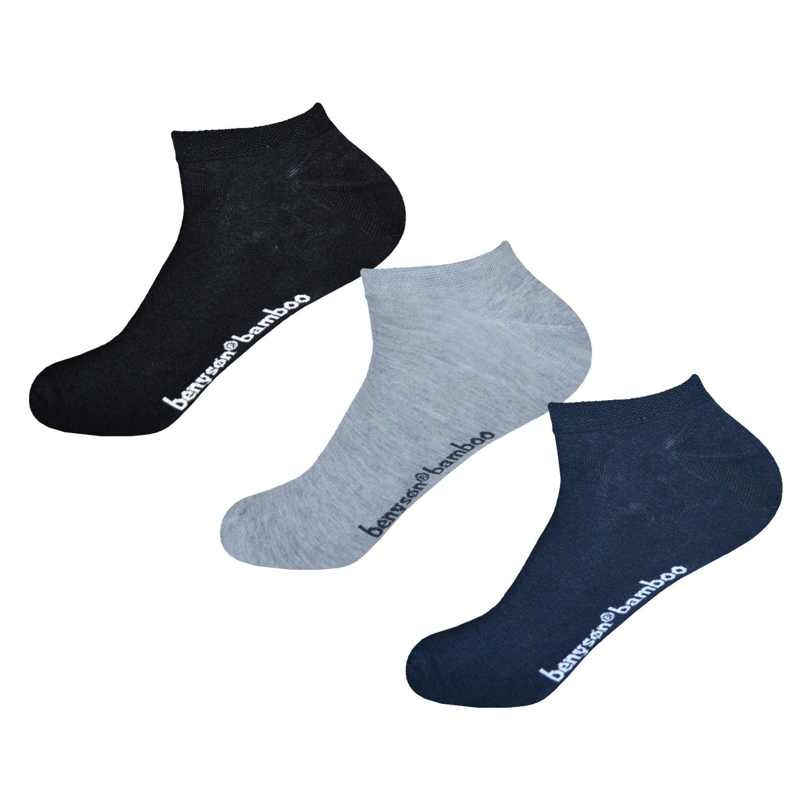 3PACK socks Benysøn low bamboo multicolored