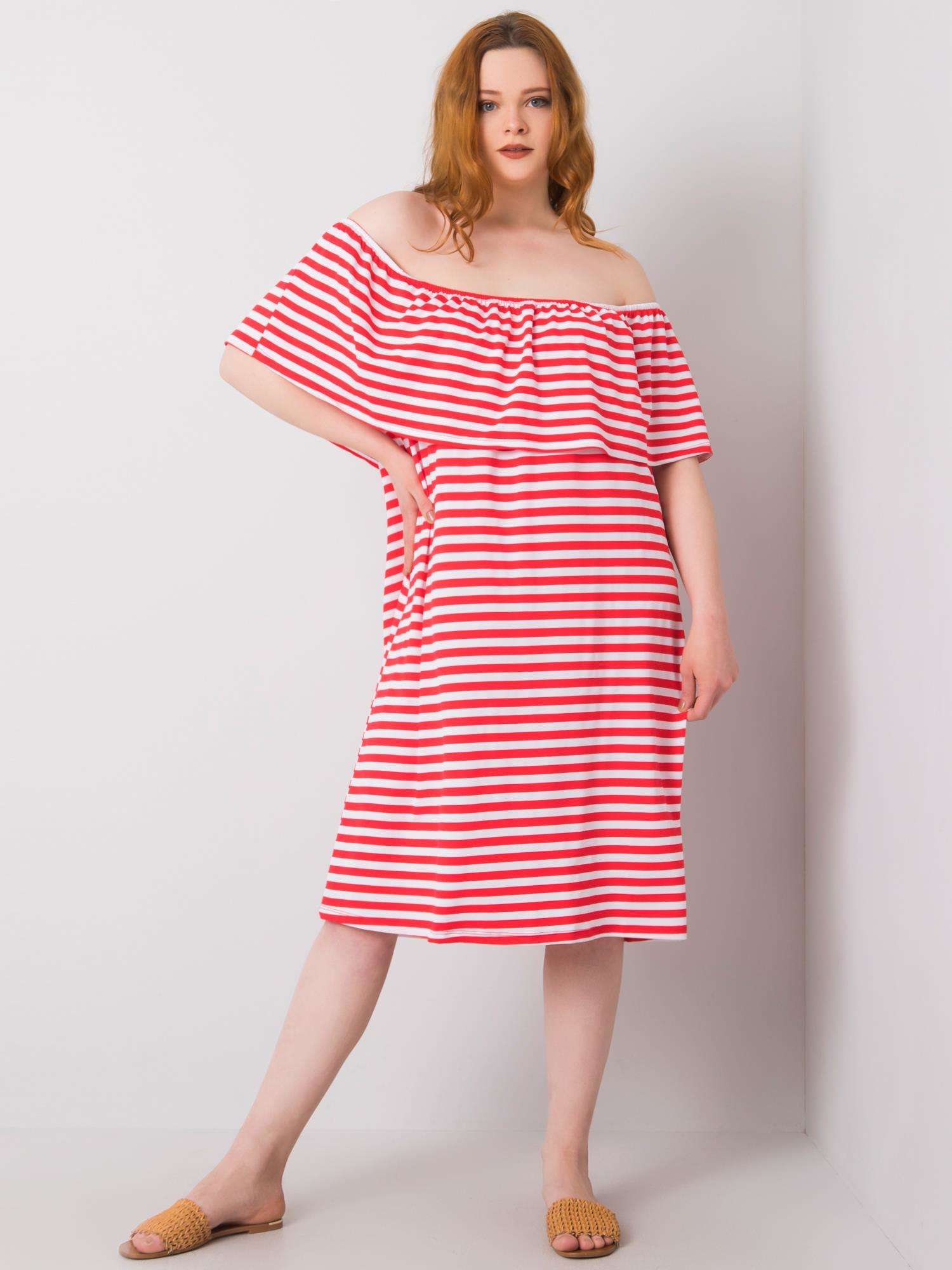 Coral And White Dresses Plus Sizes