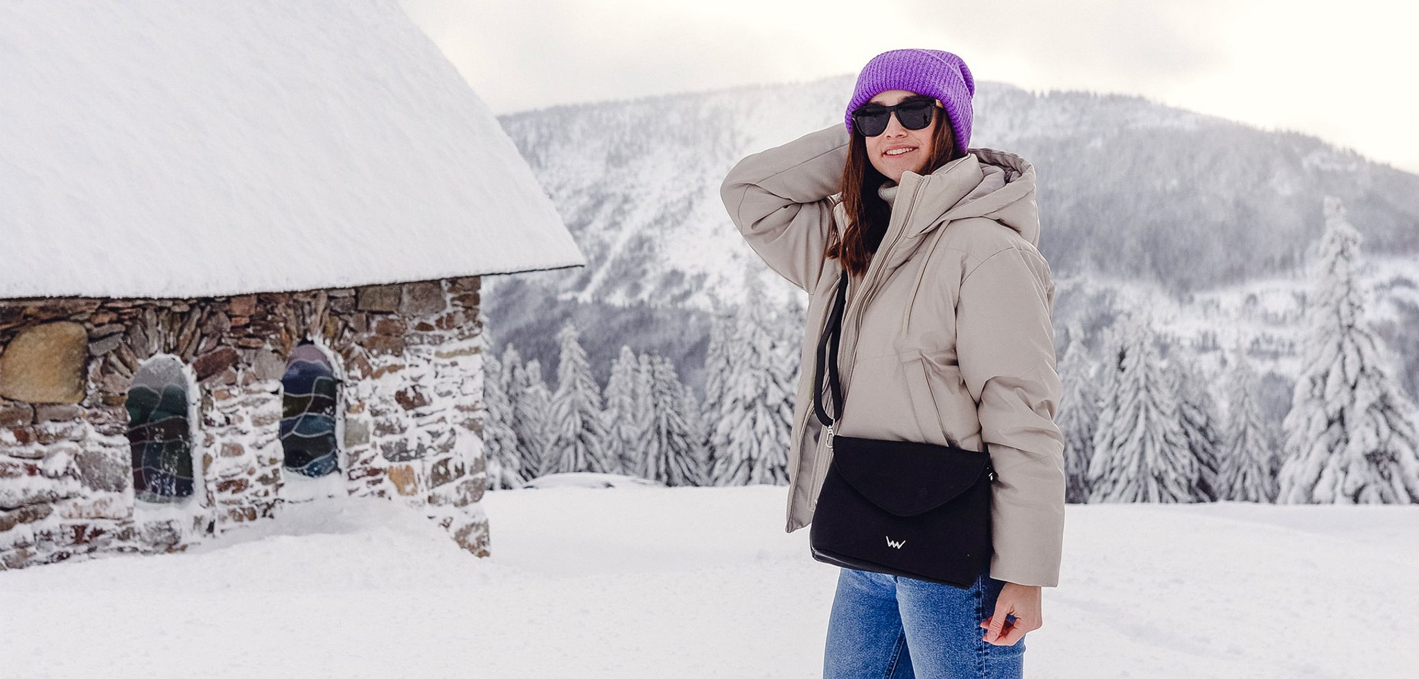 Geantă elegantă neagră Byrsa